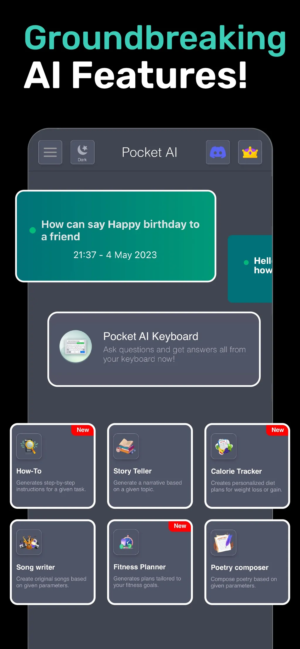 Al Chat - Chatbot by PocketAI App Store screenshot 1