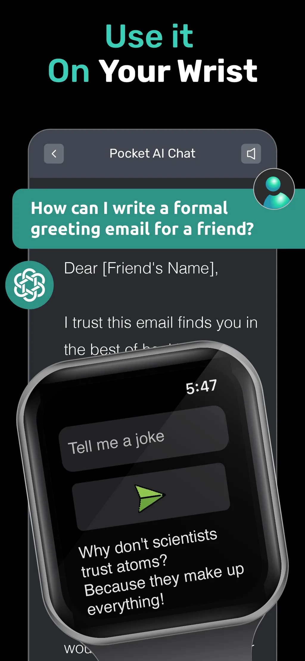 Al Chat - Chatbot by PocketAI App Store screenshot 3
