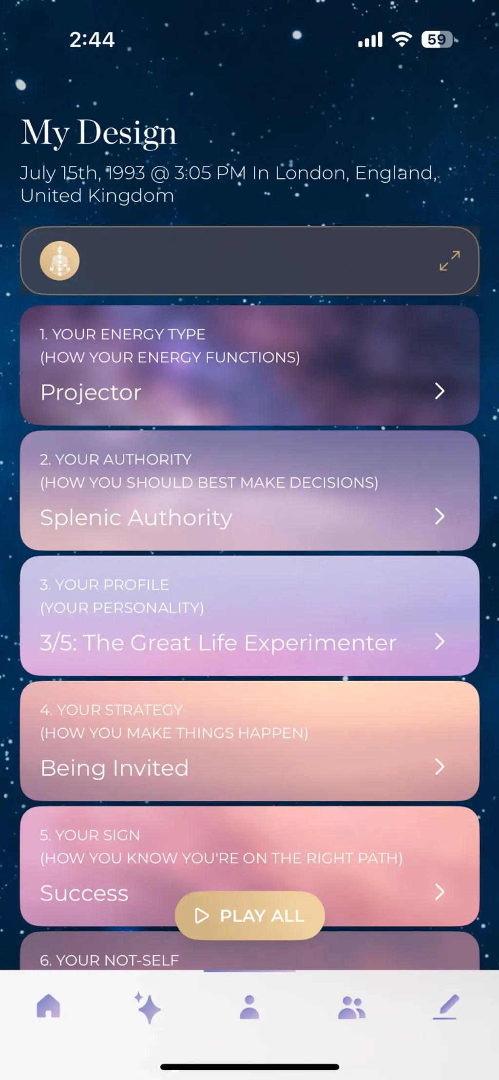 Align: The Human Design App App Store screenshot 3