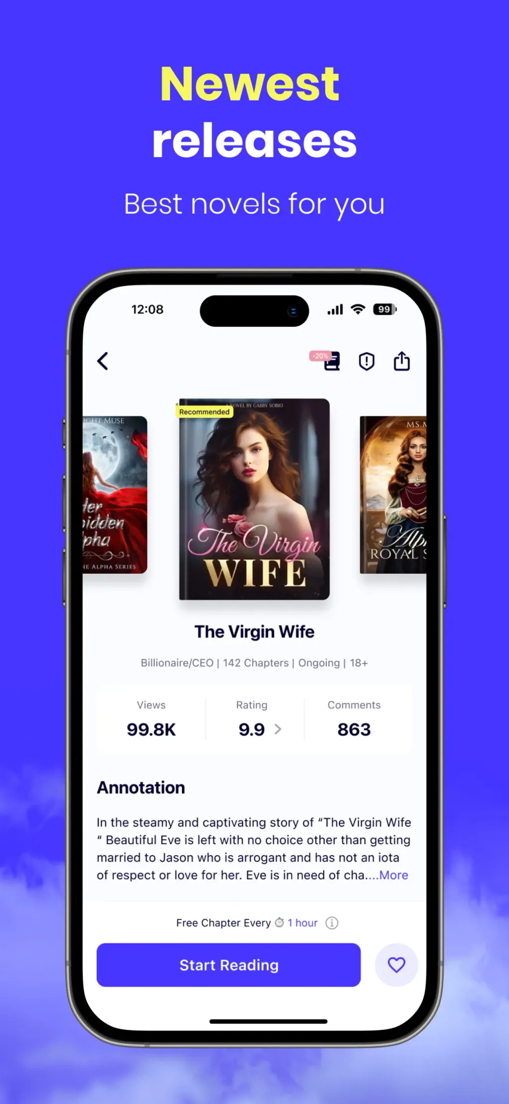 AlphaNovel - Novels & Stories App Store screenshot 2