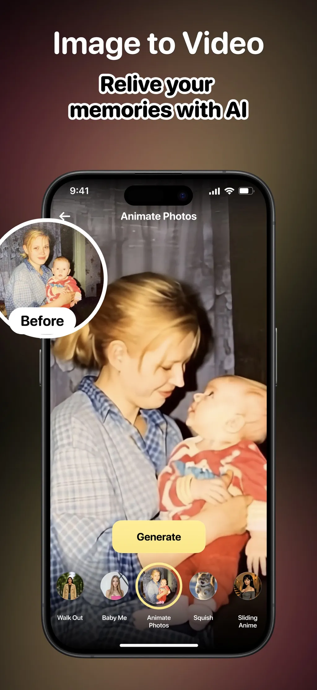 CloneAI - AI Video Generator App Store screenshot 1