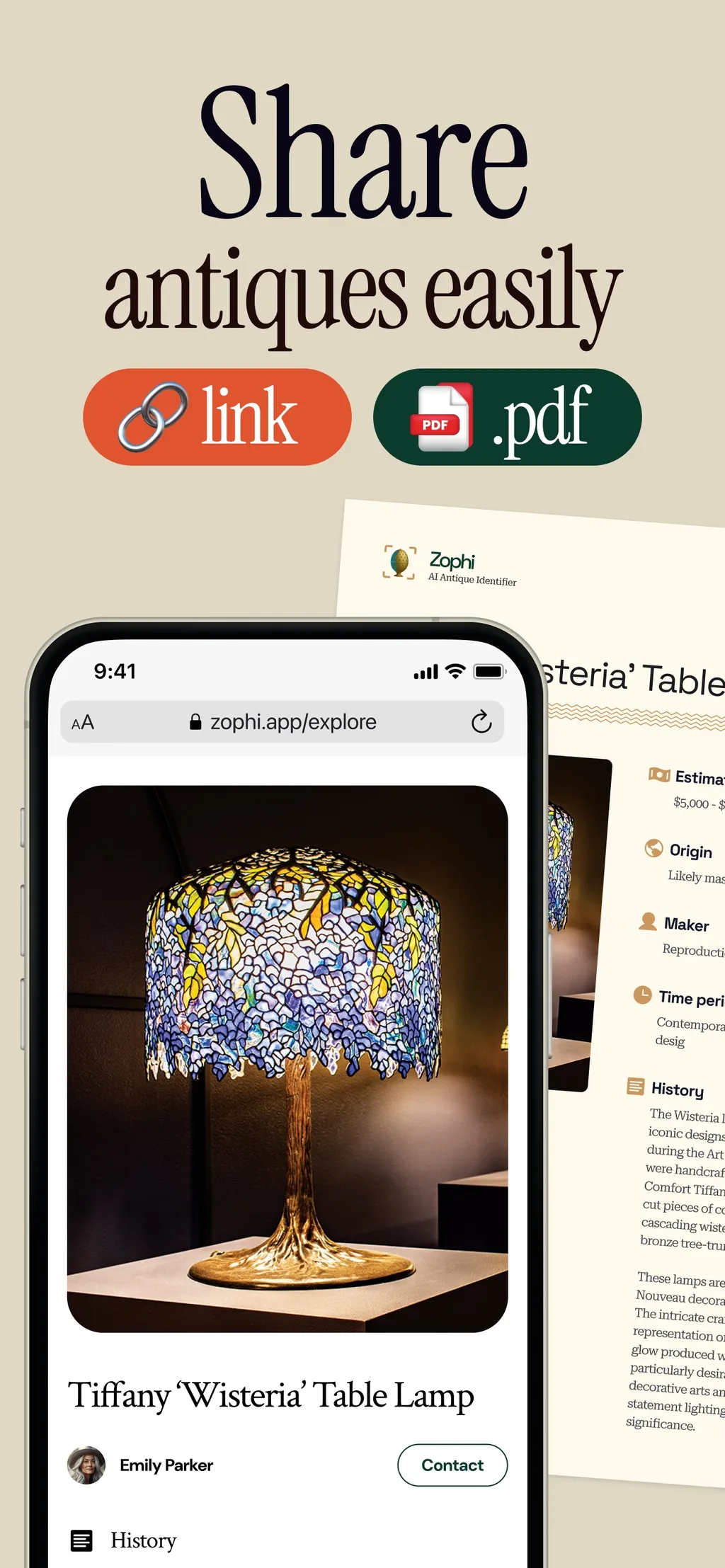 Antique Identifier Zophi App Store screenshot 5