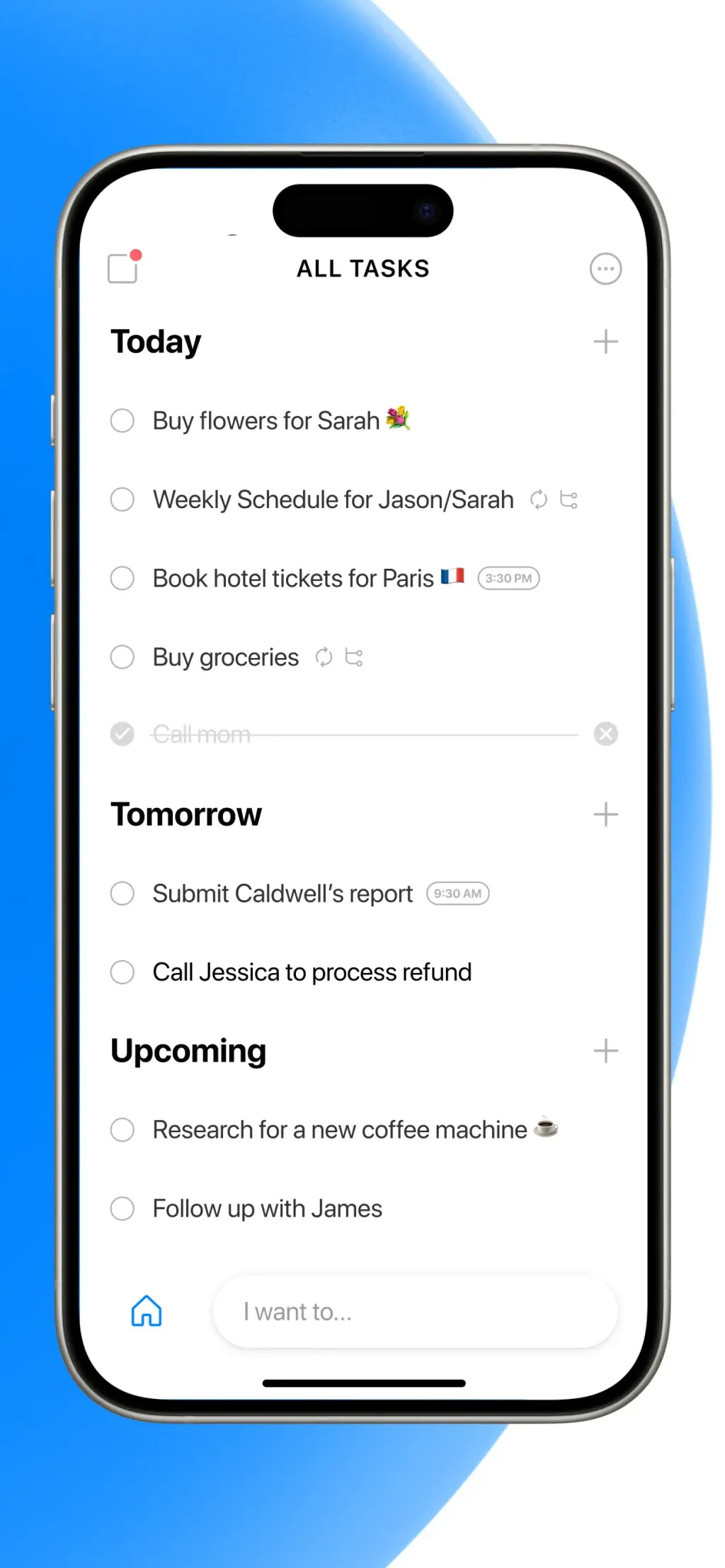 Any.do lista de tareas, Tareas App Store screenshot 2