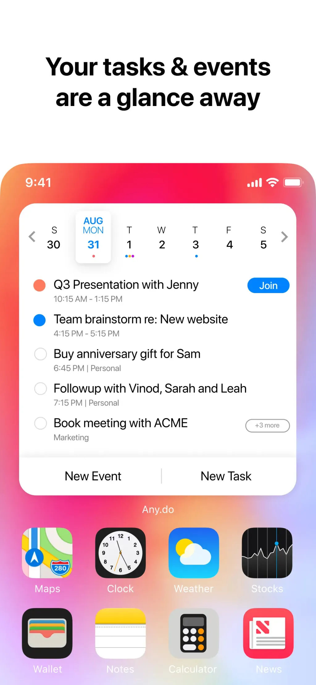 Any.do lista de tareas, Tareas App Store screenshot 4