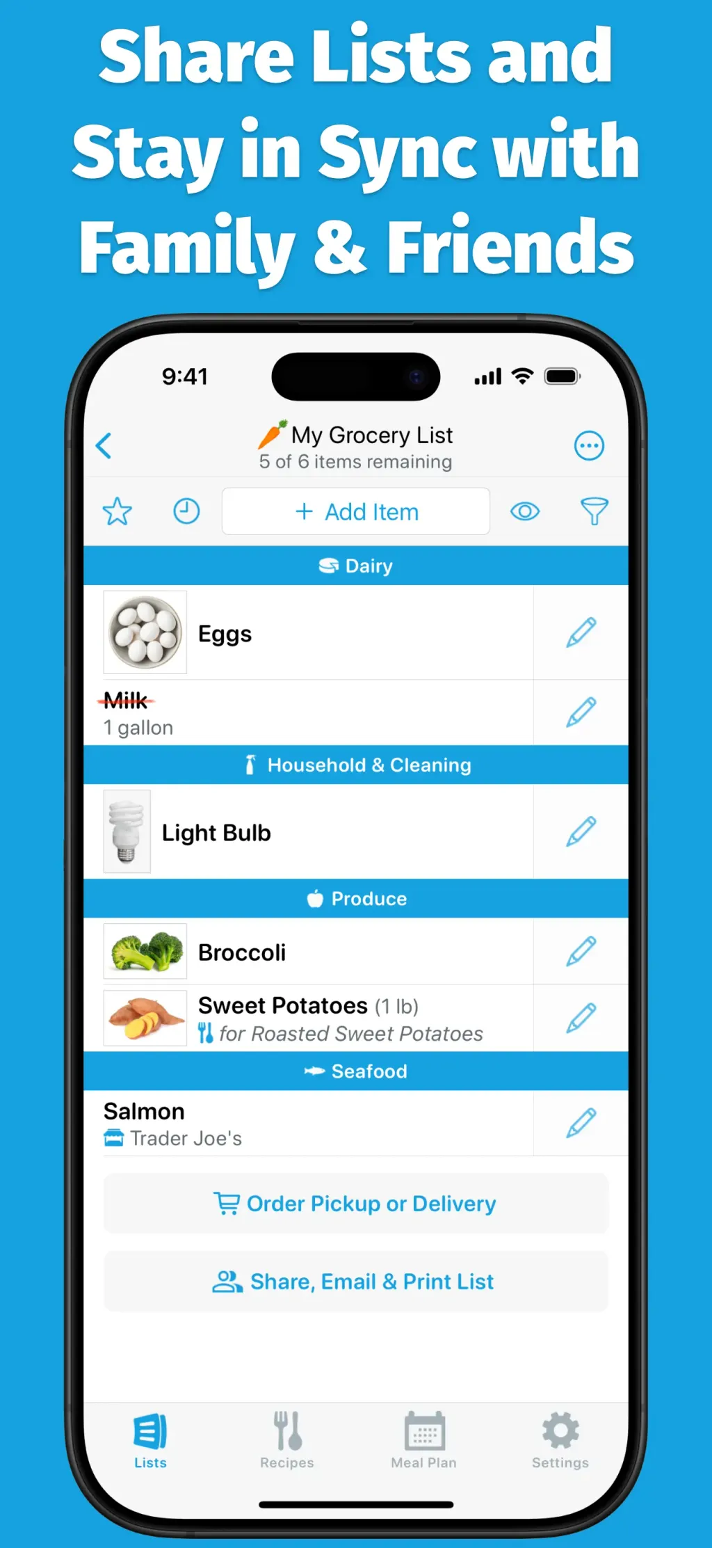 AnyList: Grocery Shopping List App Store screenshot 1
