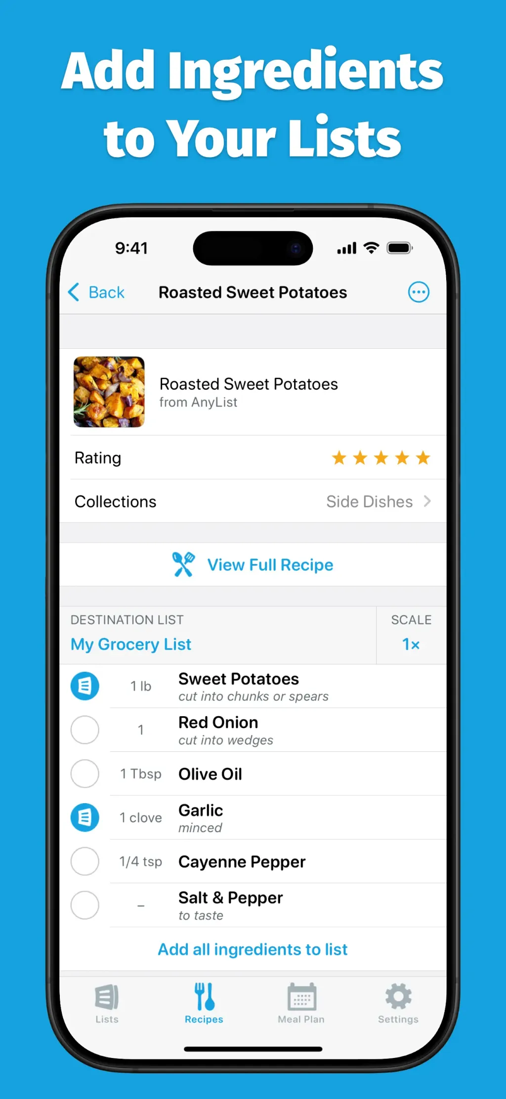 AnyList: Grocery Shopping List App Store screenshot 4