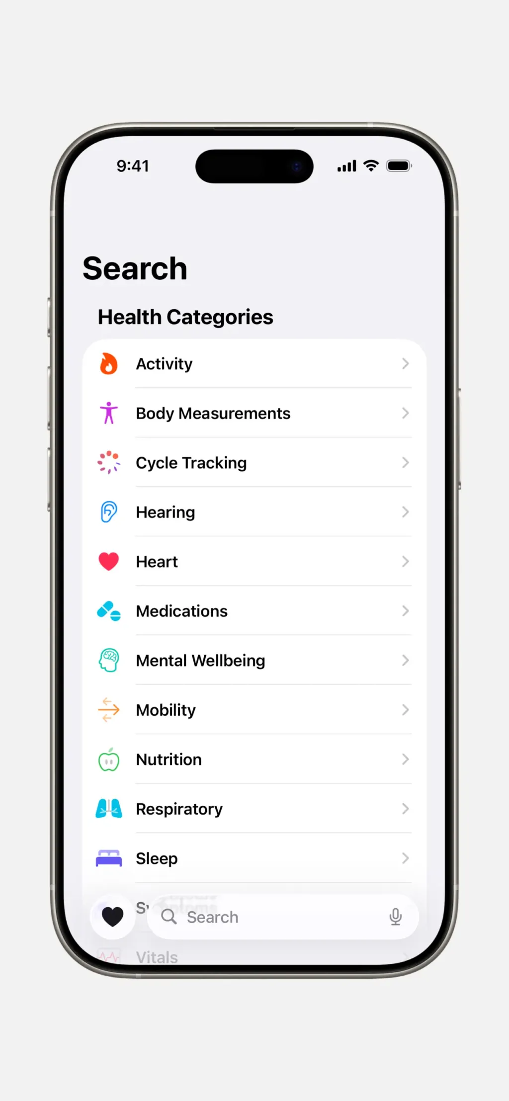Apple Health screenshot 1