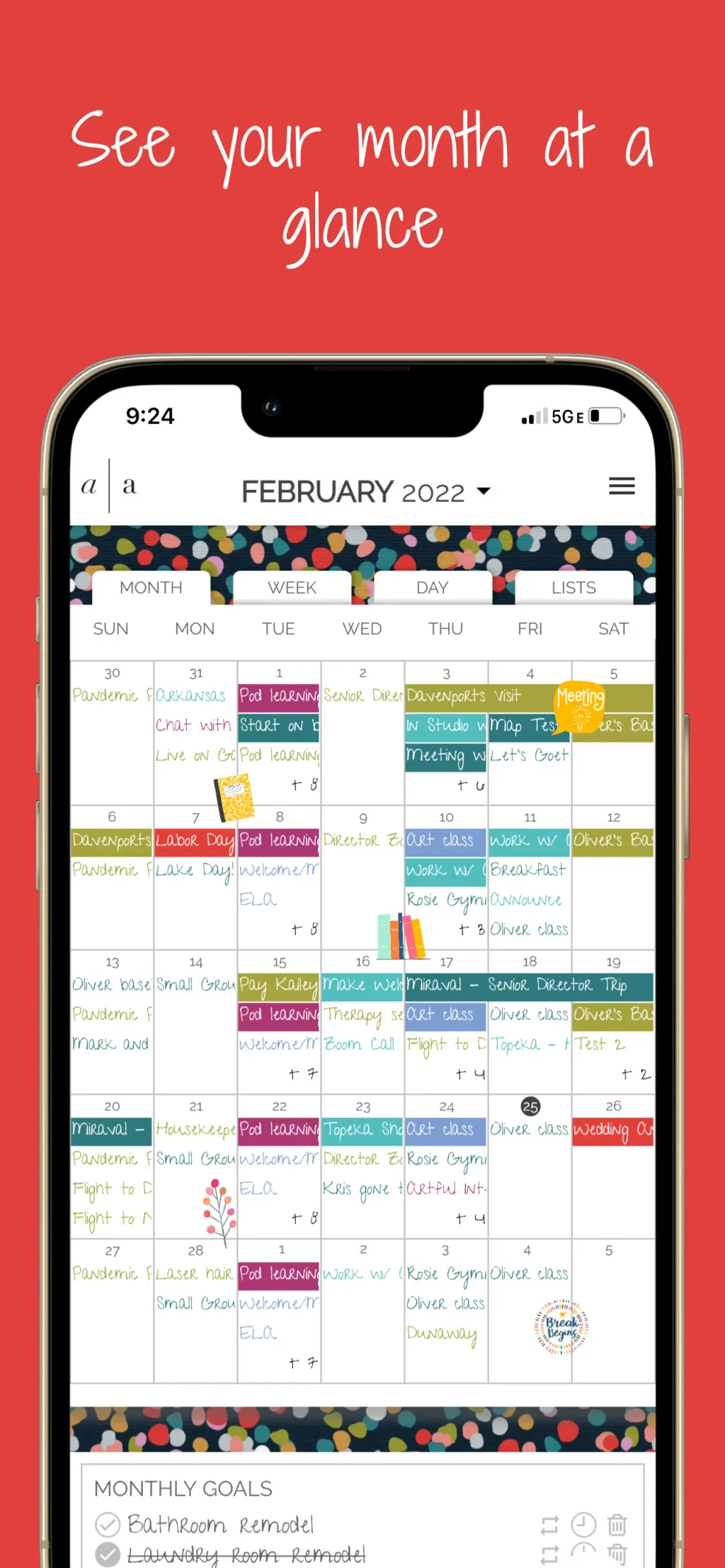 Artful Agenda App Store screenshot 1