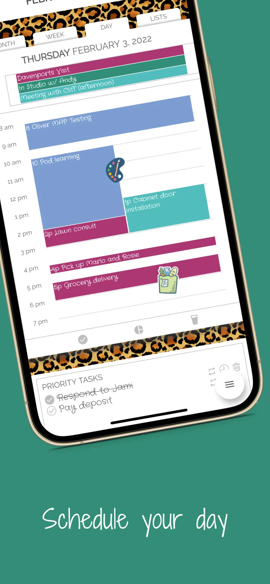 Artful Agenda App Store screenshot 3