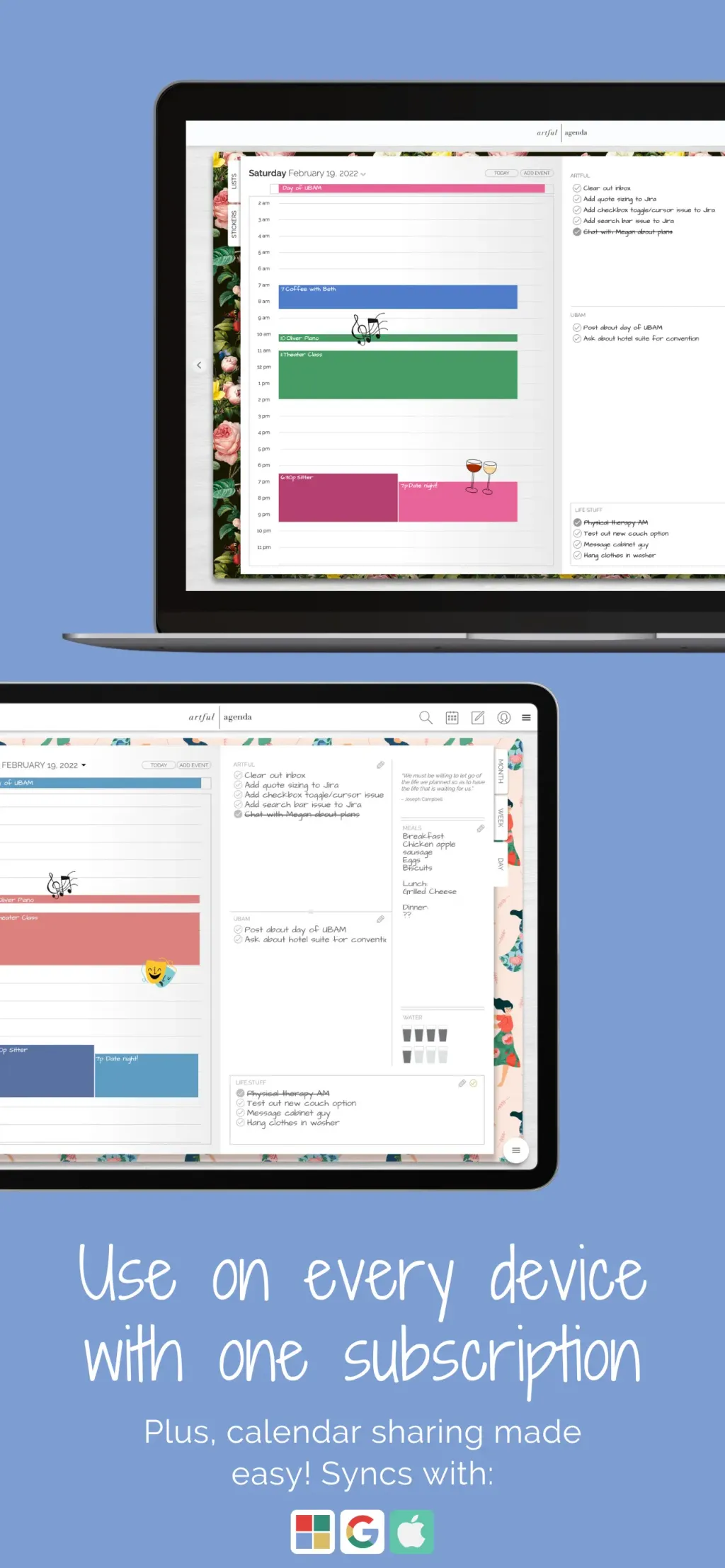Artful Agenda App Store screenshot 4