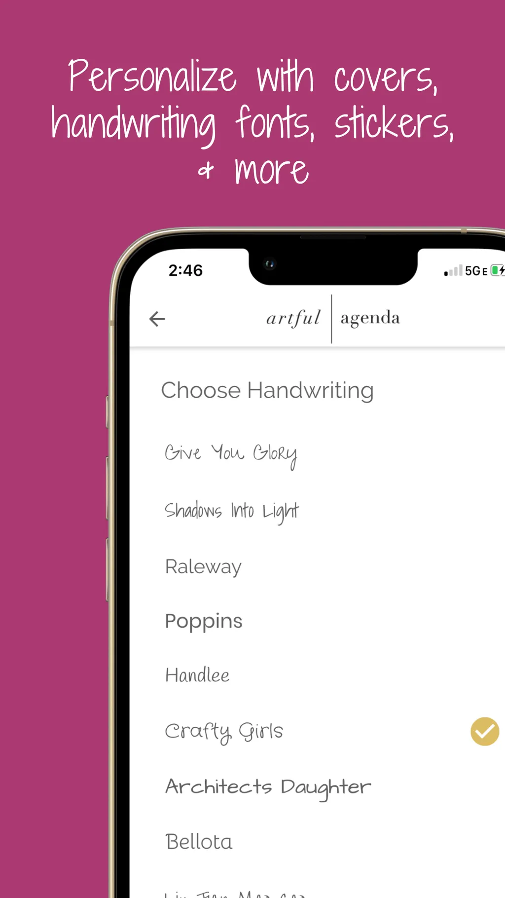 Artful Agenda App Store screenshot 6