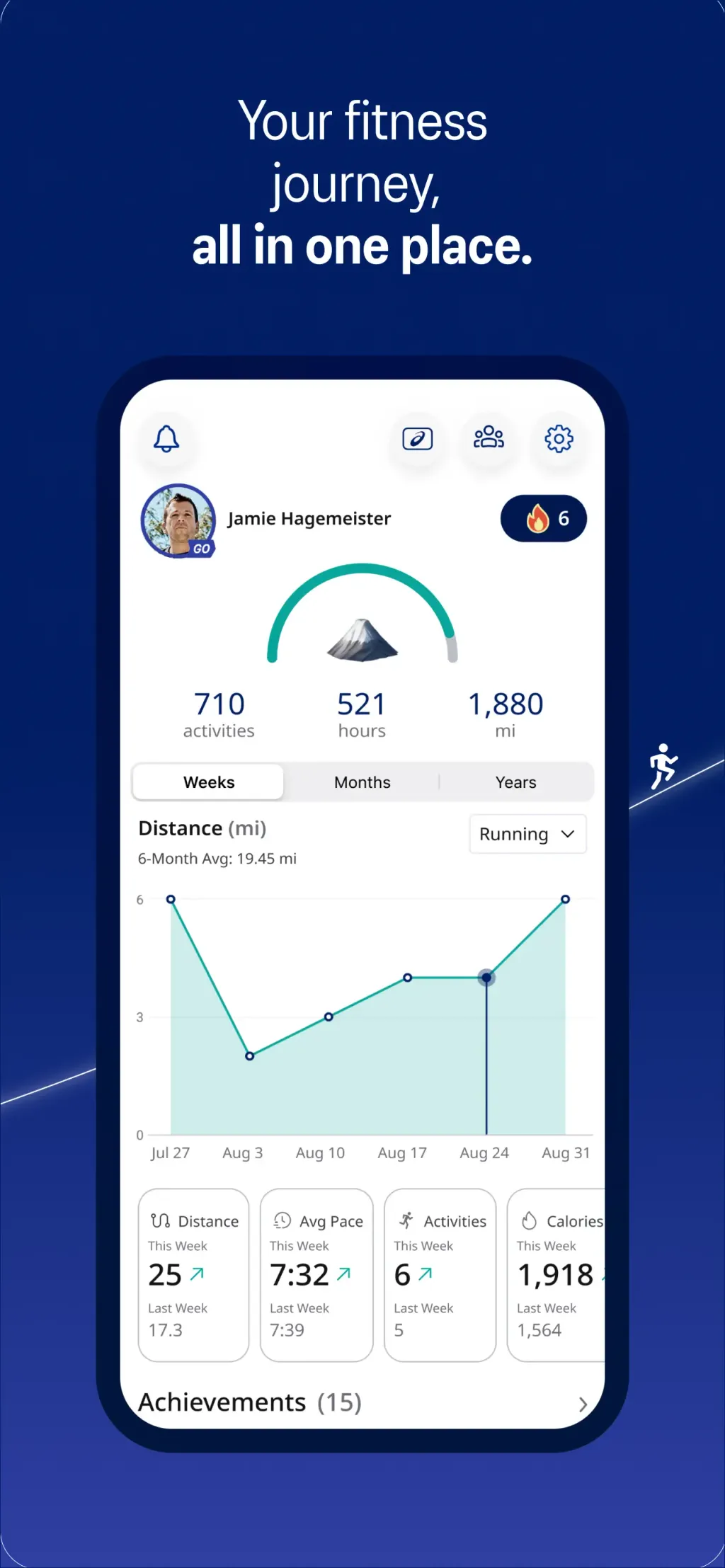 ASICS Runkeeper—Run Tracker App Store screenshot 1