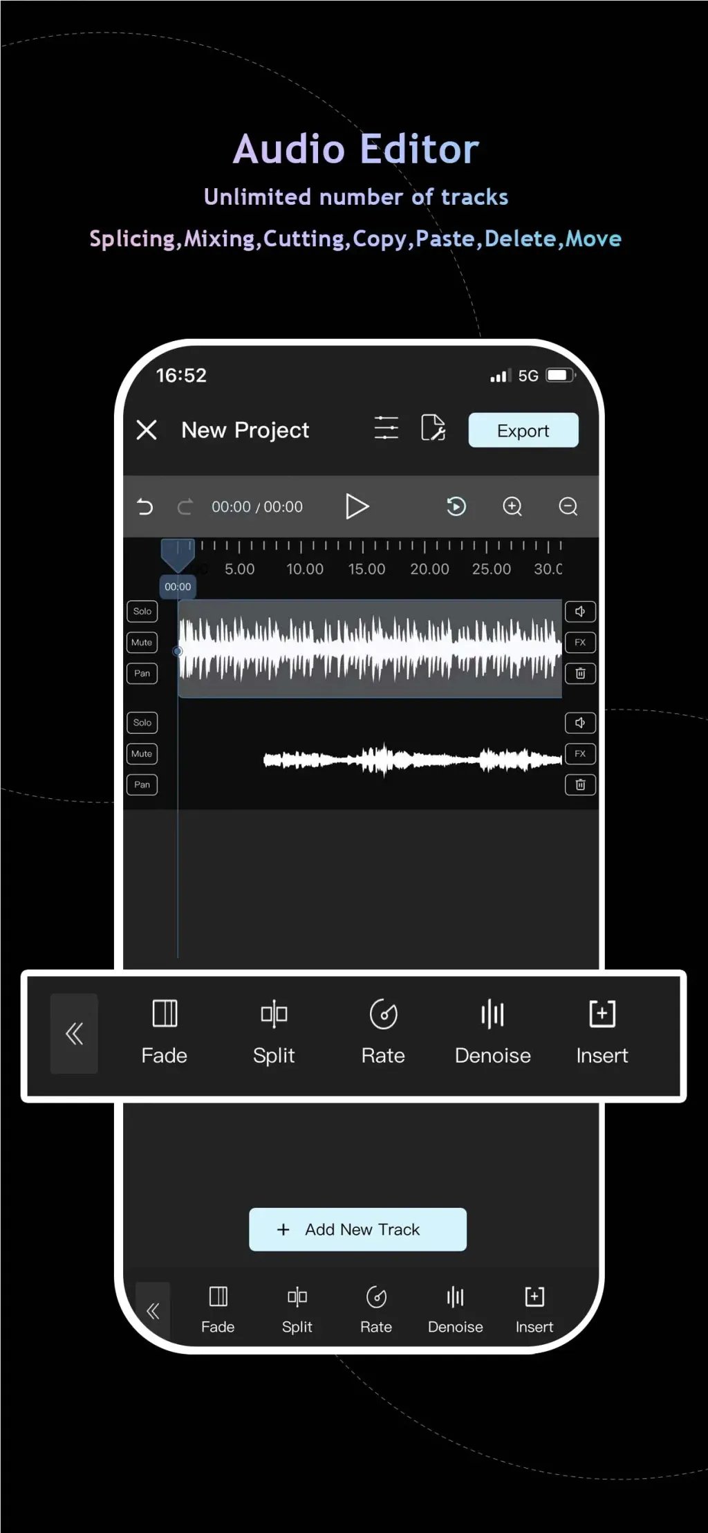 Audio Editor : Audiolab App Store screenshot 1