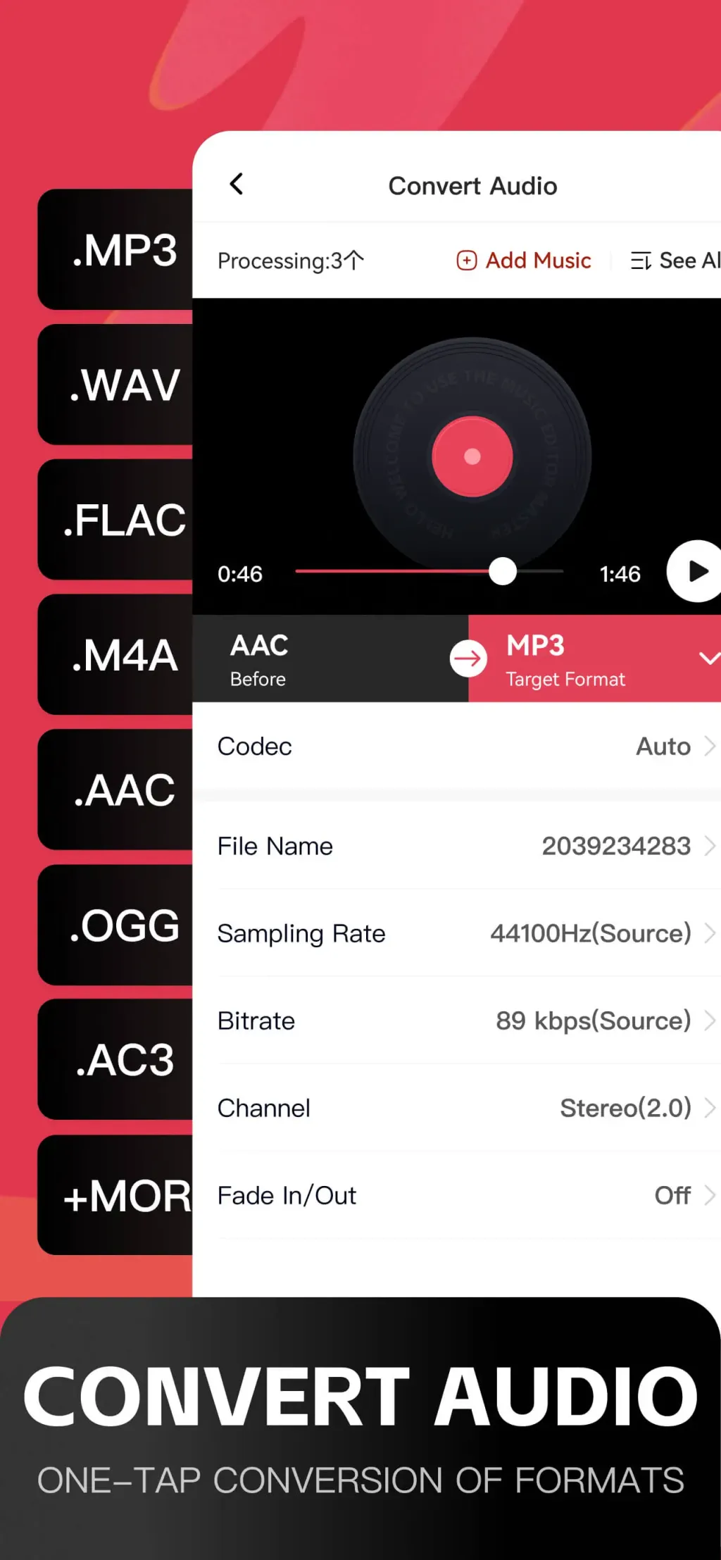 Audio Editor: MP3 Converter screenshot 3