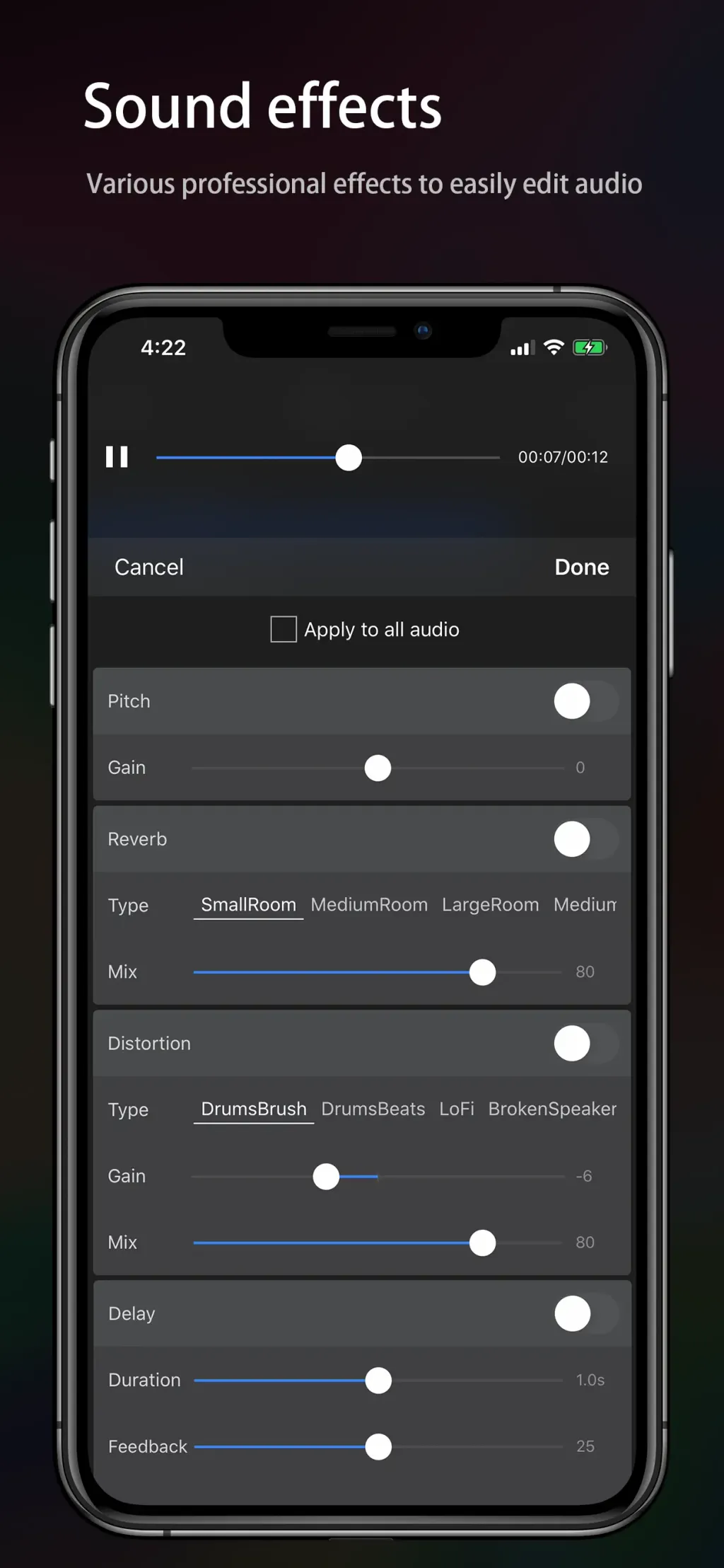 Audio Editor - Music editor App Store screenshot 3