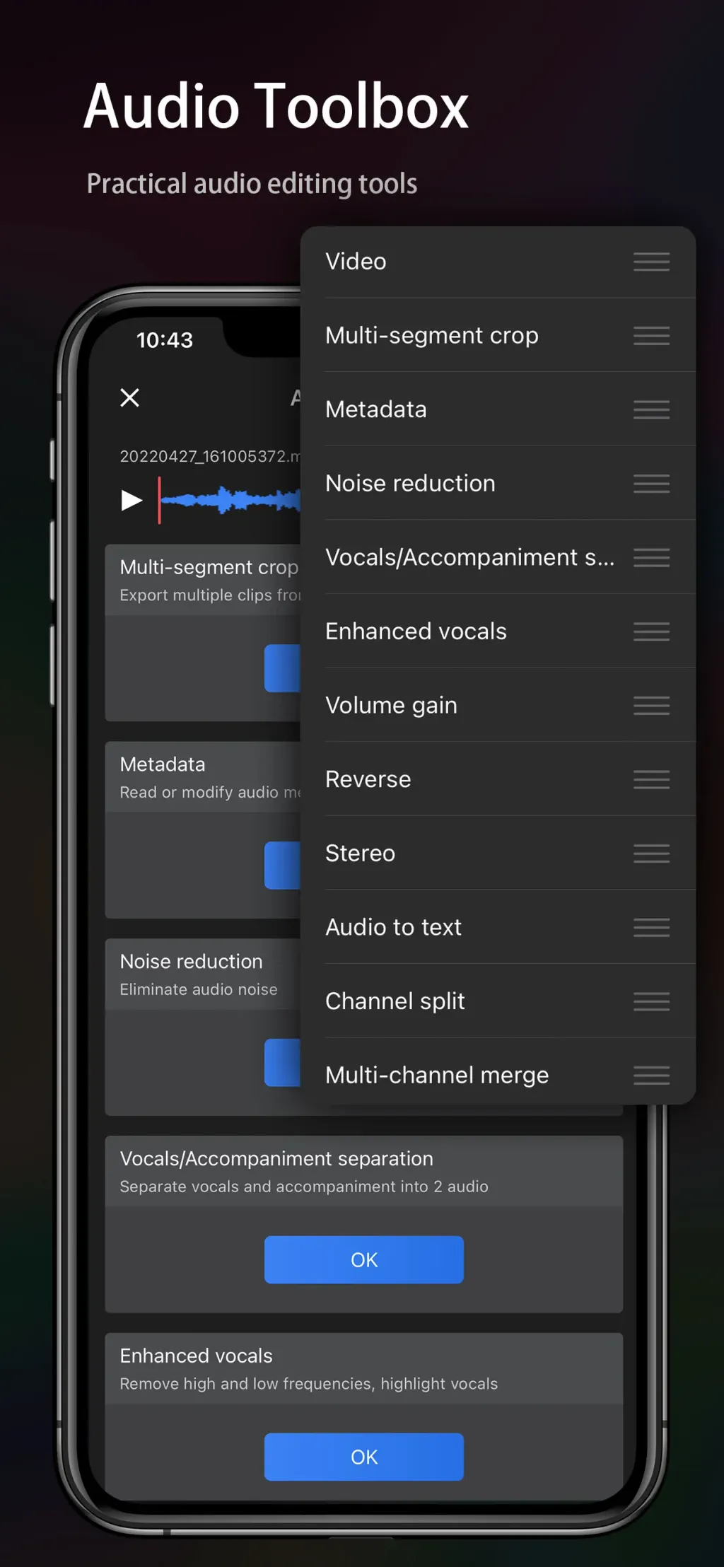 Audio Editor - Music editor screenshot 3