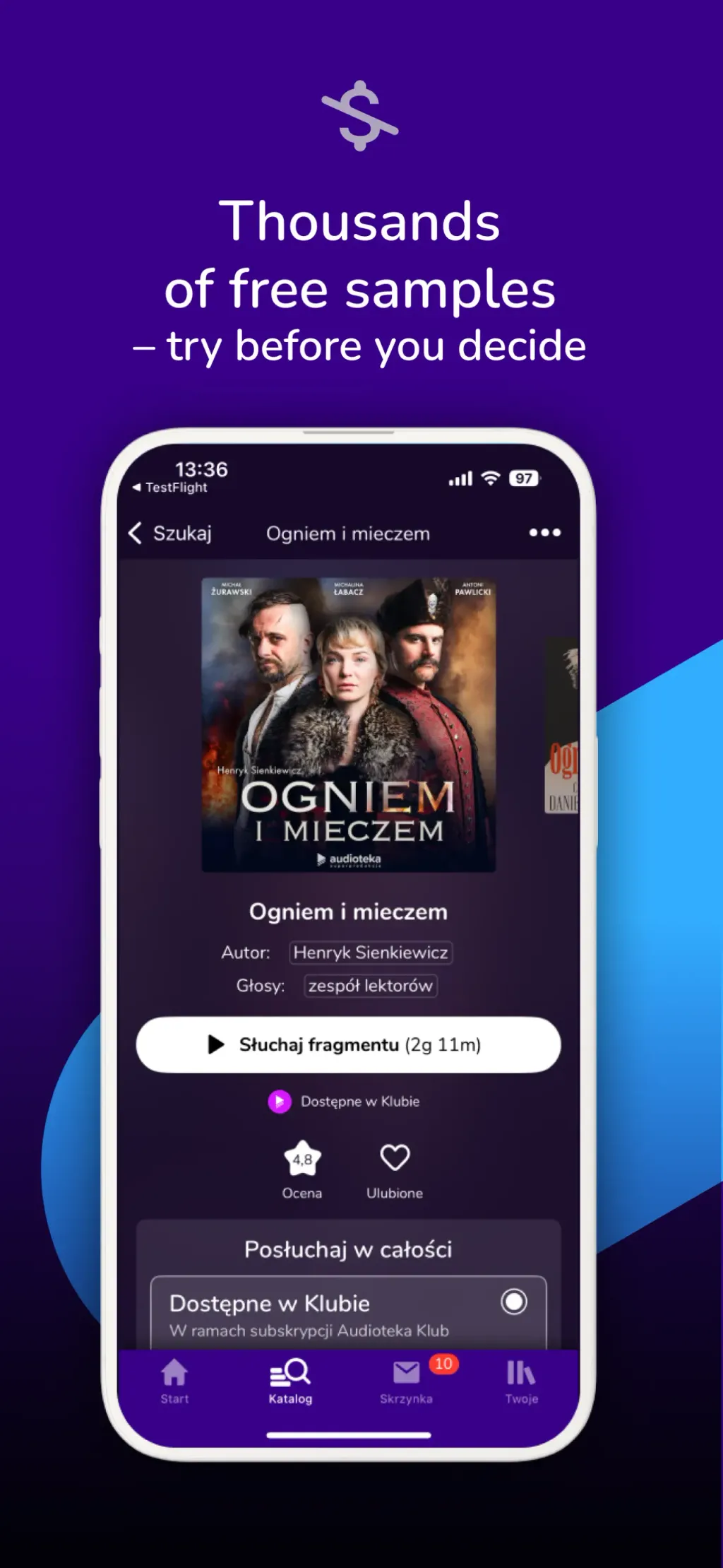 Audioteka App Store screenshot 4