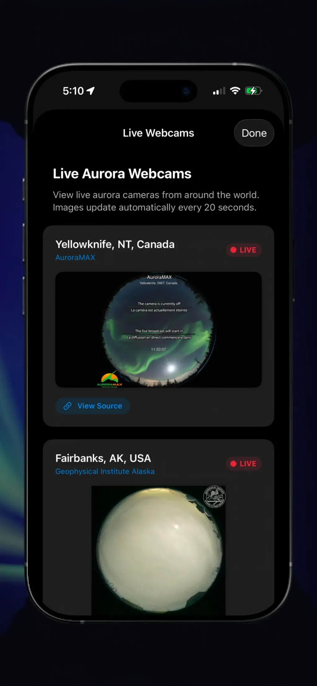 Aurora Forecast - Borealis Map App Store screenshot 7
