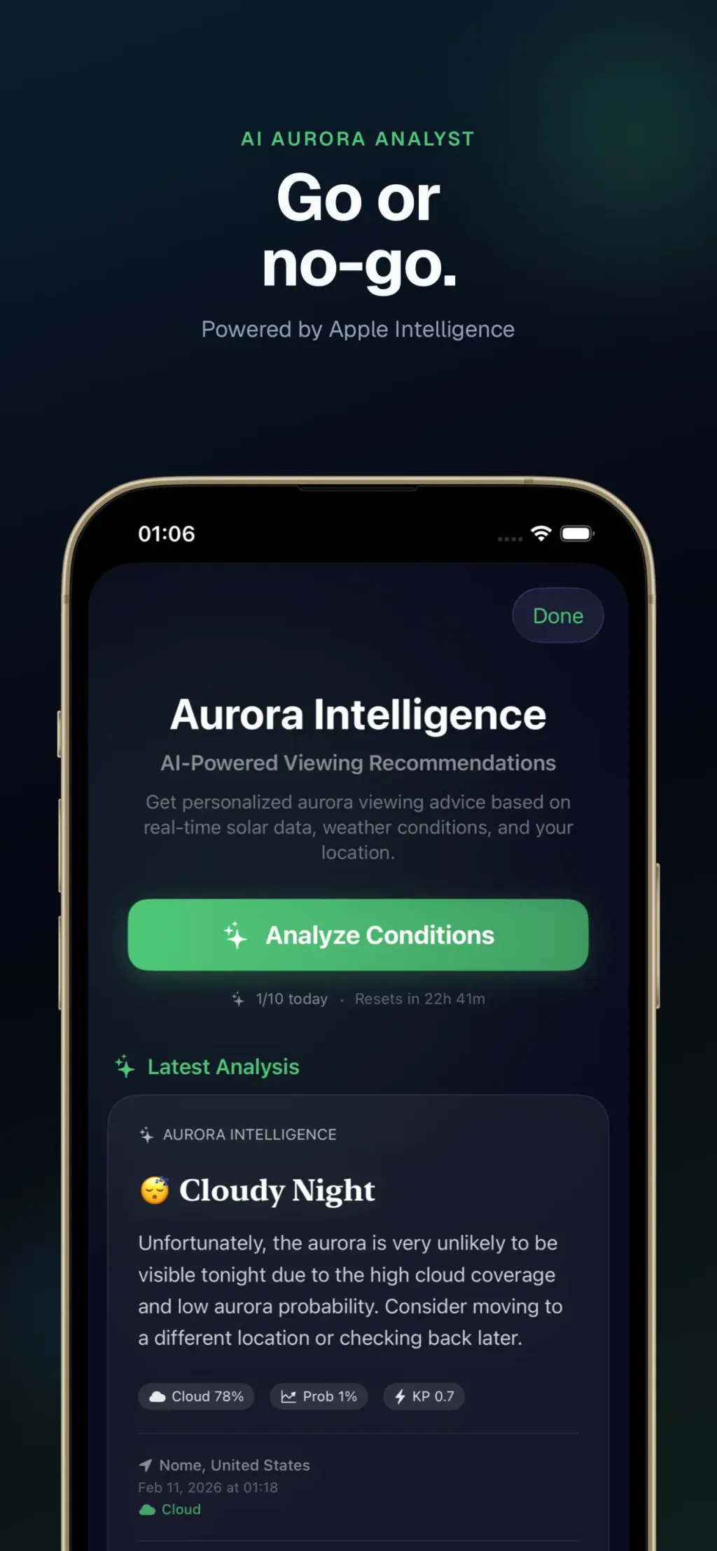 Aurora Forecast. App Store screenshot 2