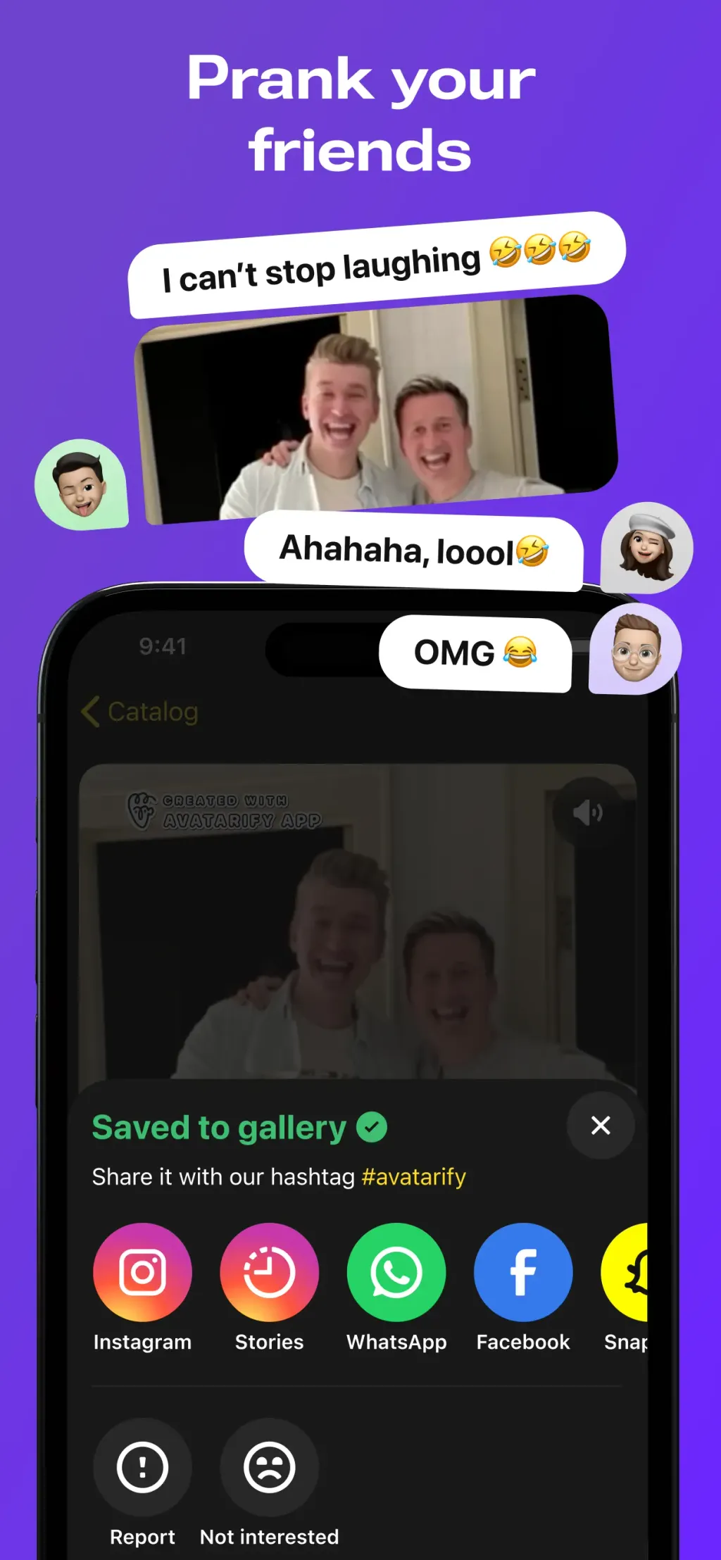 Avatarify: AI Face Animator App Store screenshot 3