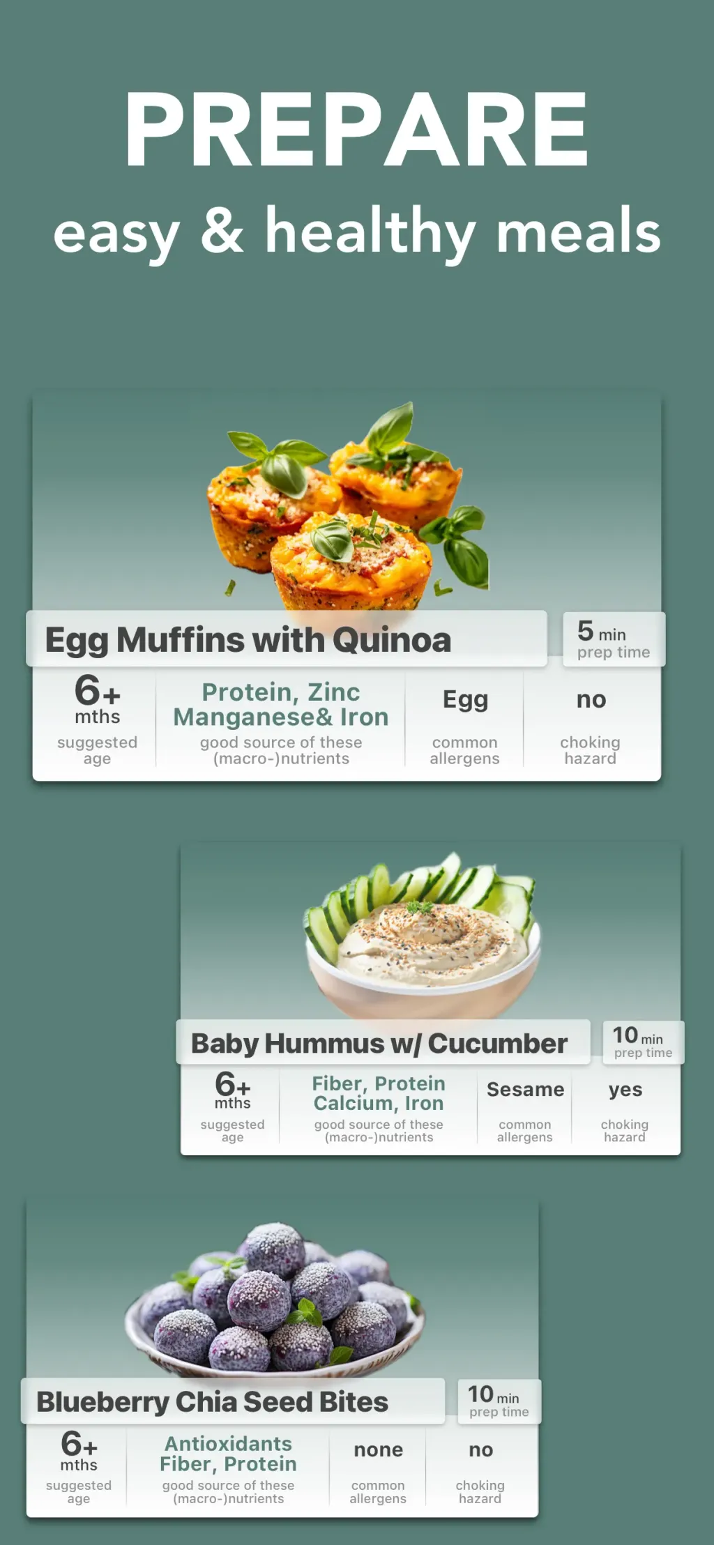 Baby Led Weaning App - BLW screenshot 1