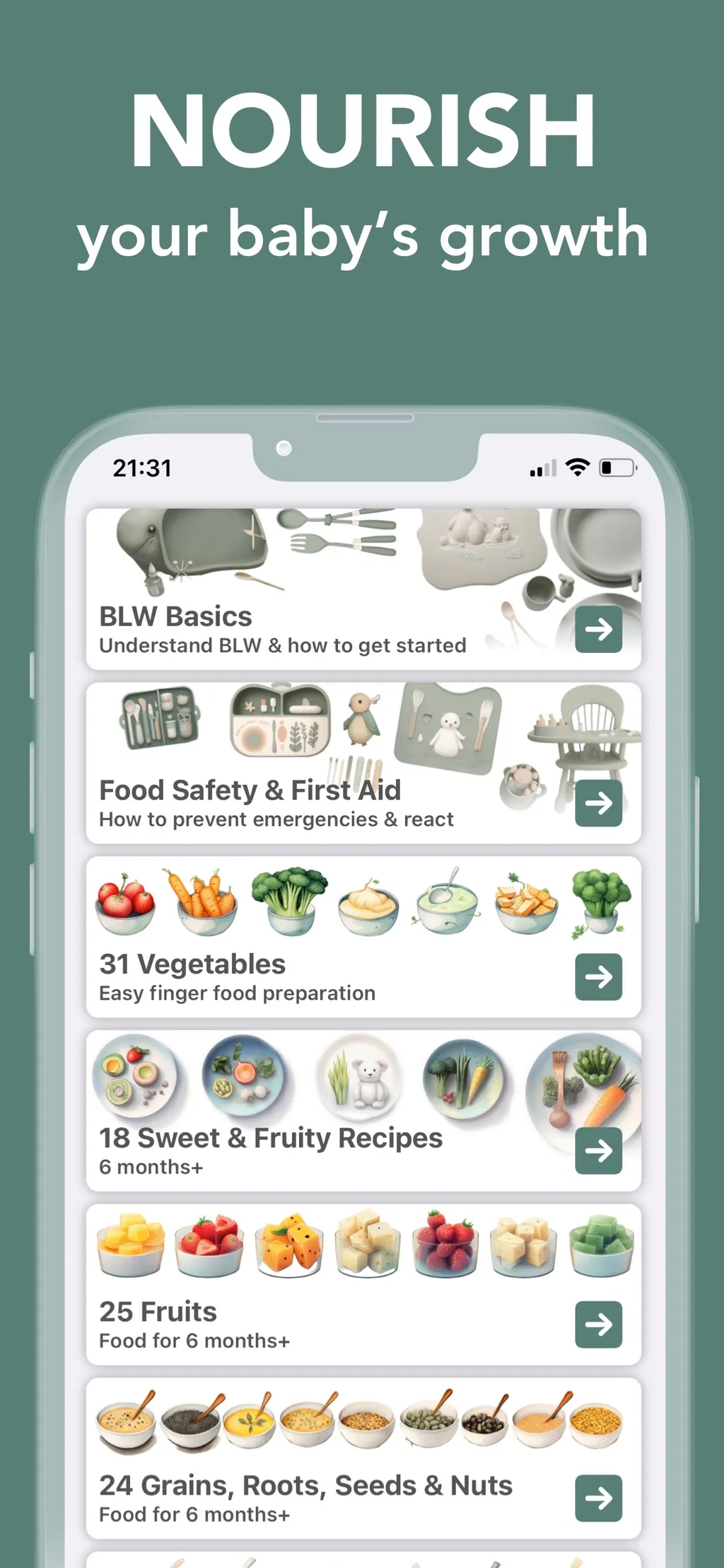 Baby Led Weaning App - BLW screenshot 2
