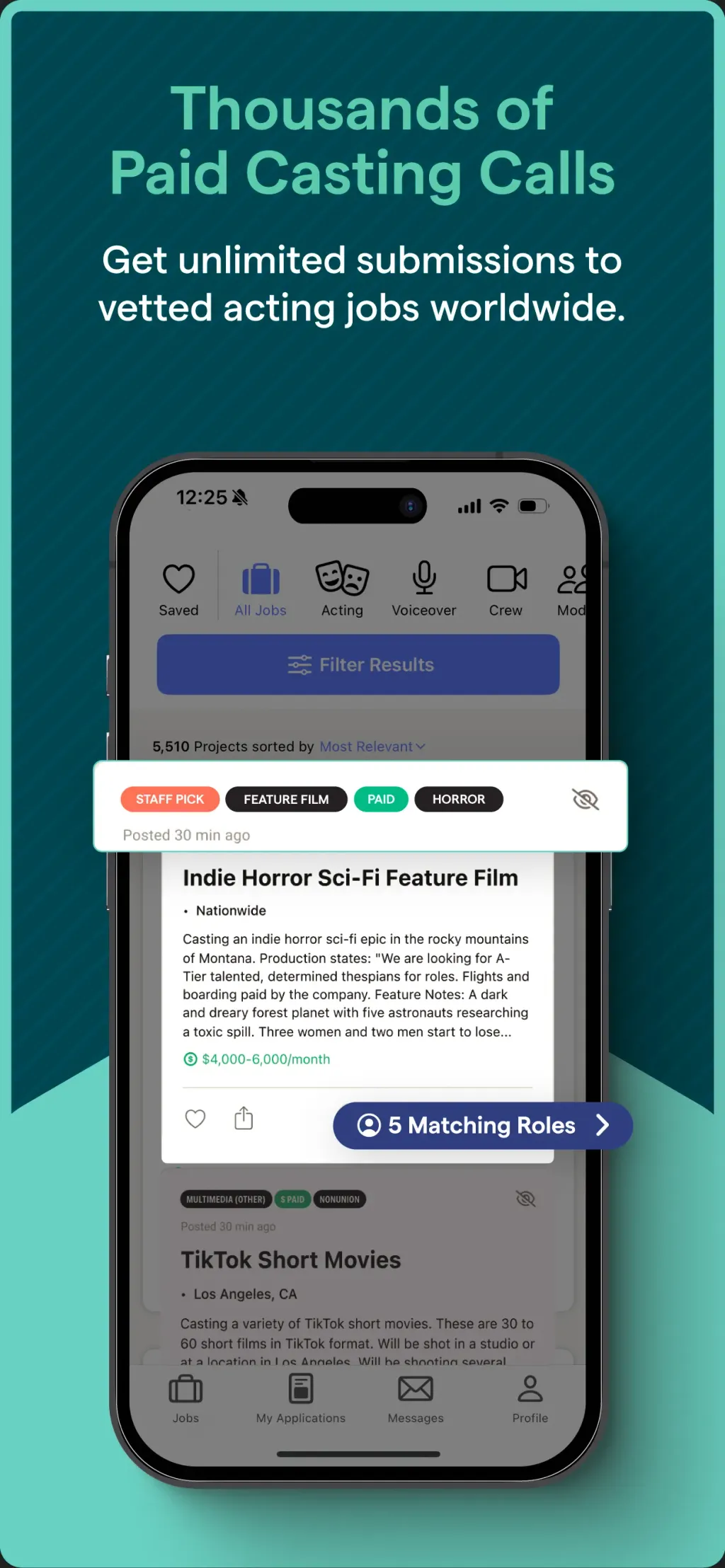 Backstage - Casting Calls App Store screenshot 2
