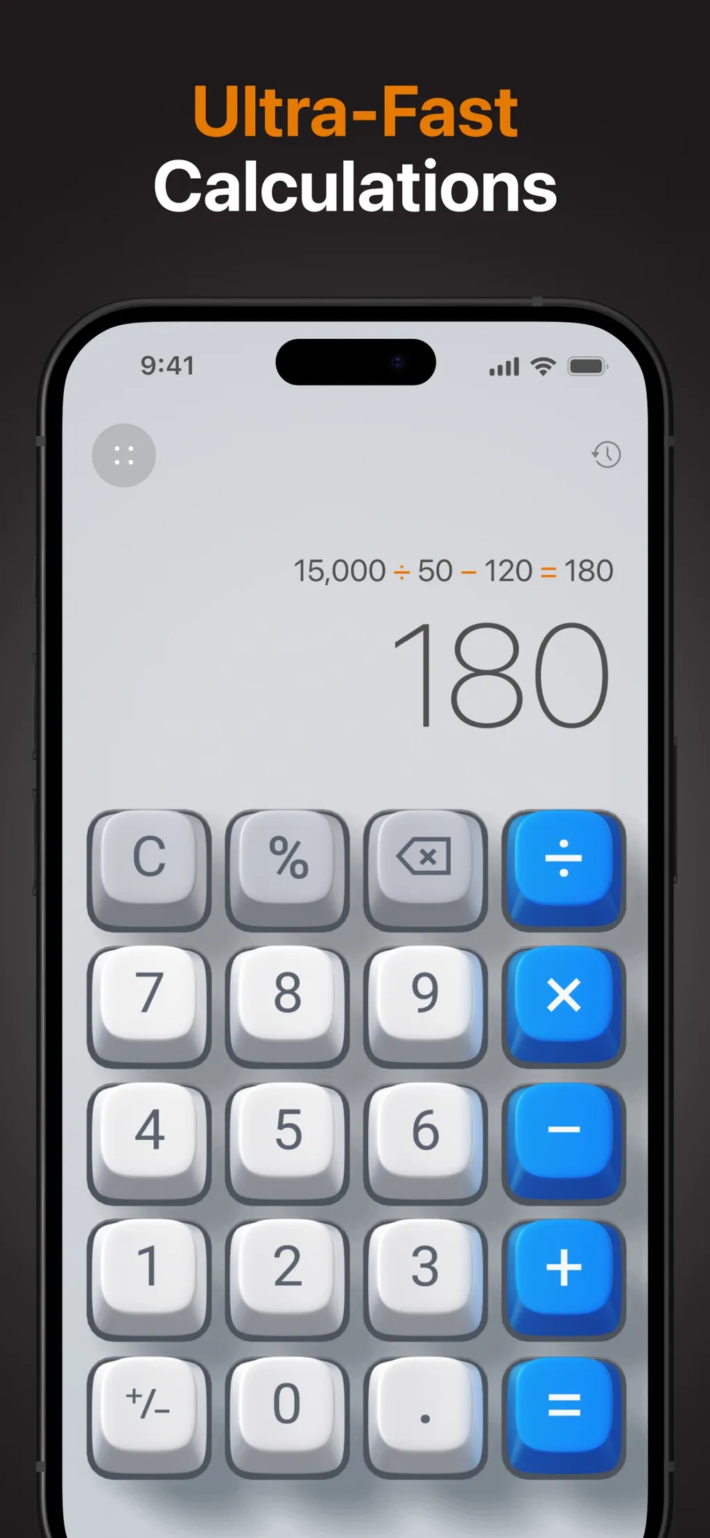 Basic Calculator with History screenshot 2