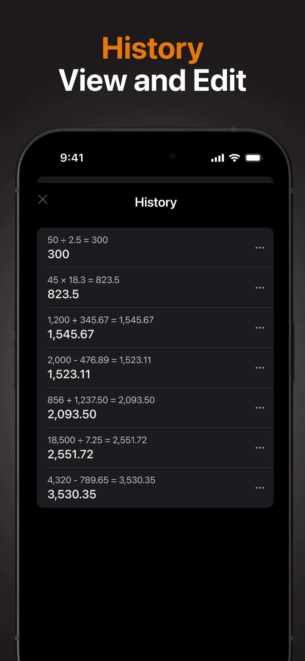 Basic Calculator with History App Store screenshot 3
