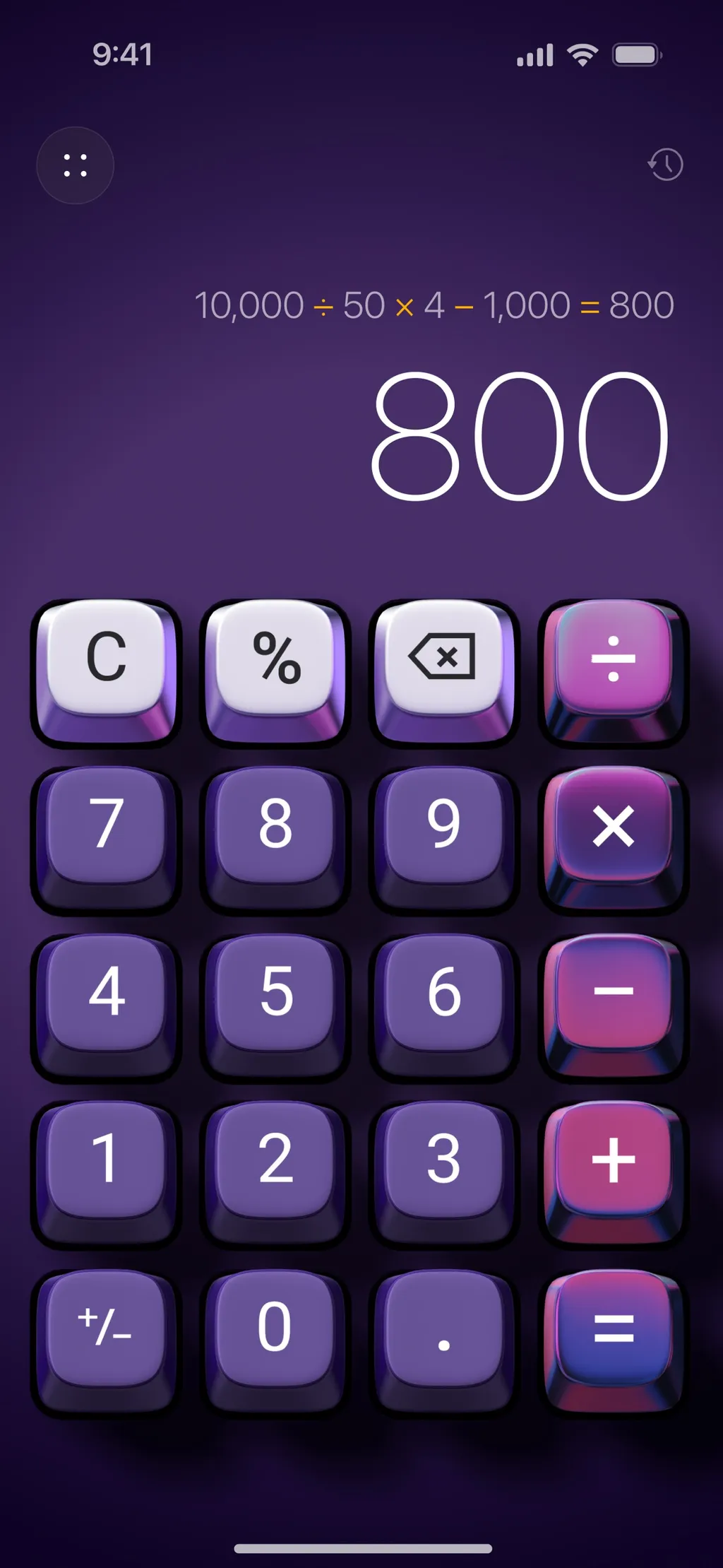 Basic Calculator with History App Store screenshot 7
