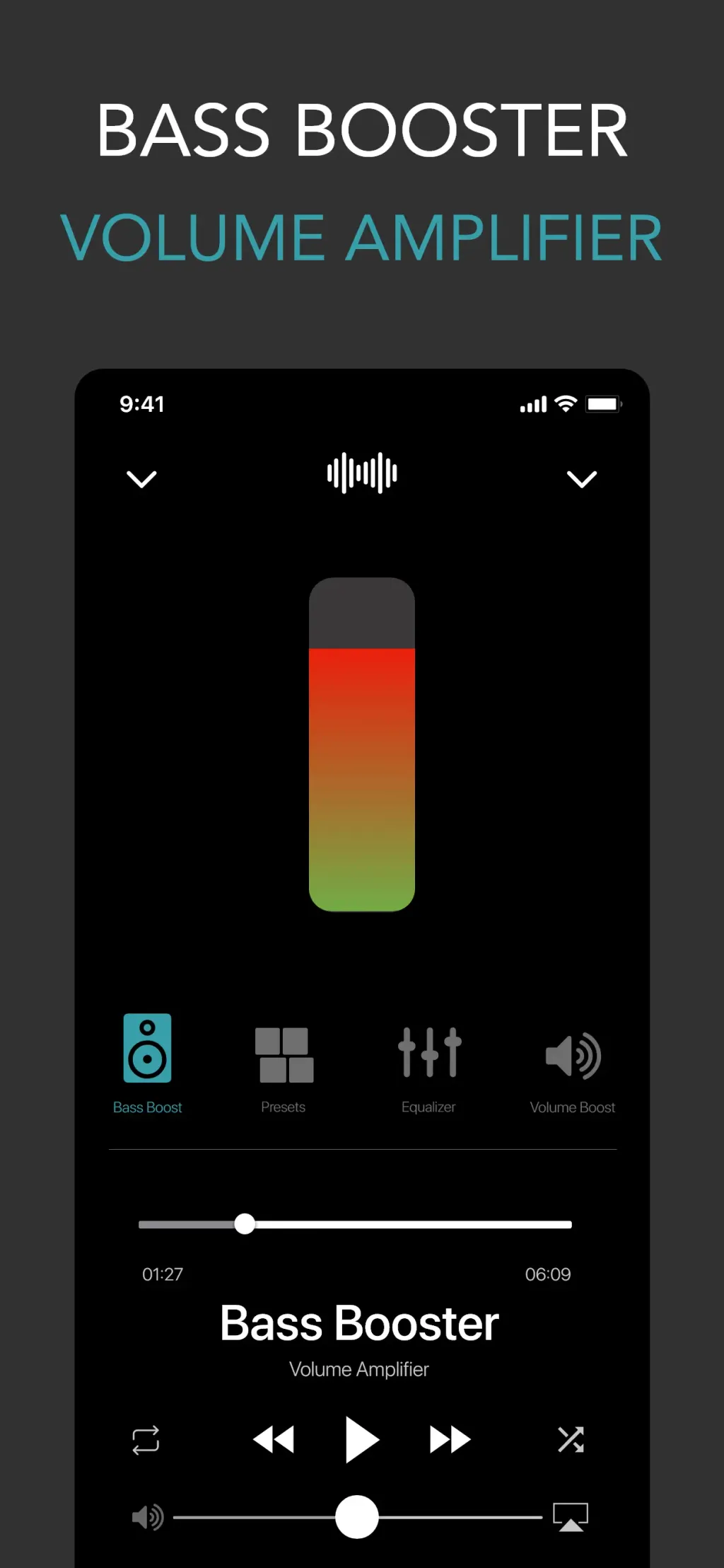 Bass Booster 3D + Volume Boost screenshot 1