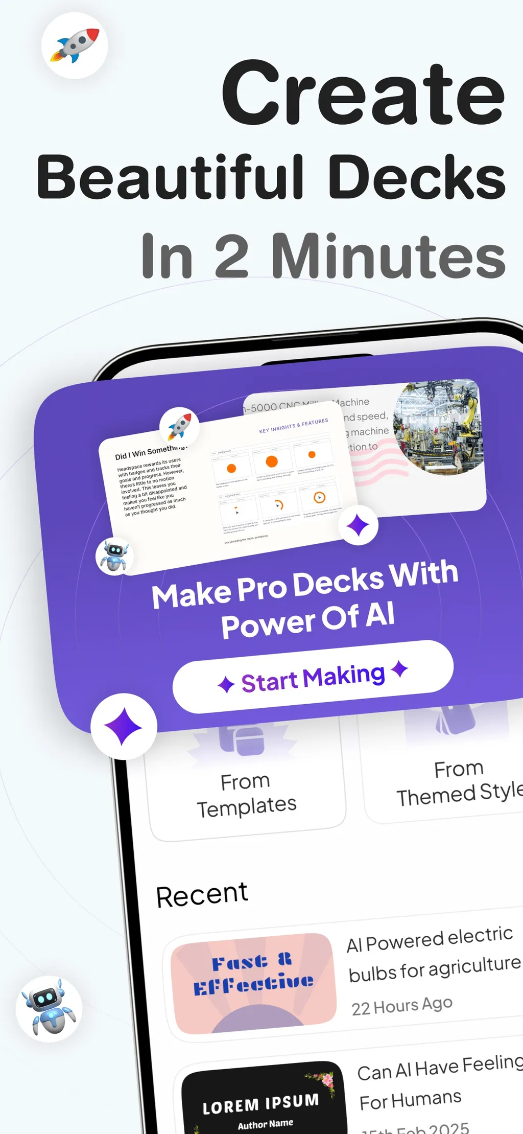 PPT AI: Presentation Maker App App Store screenshot 1