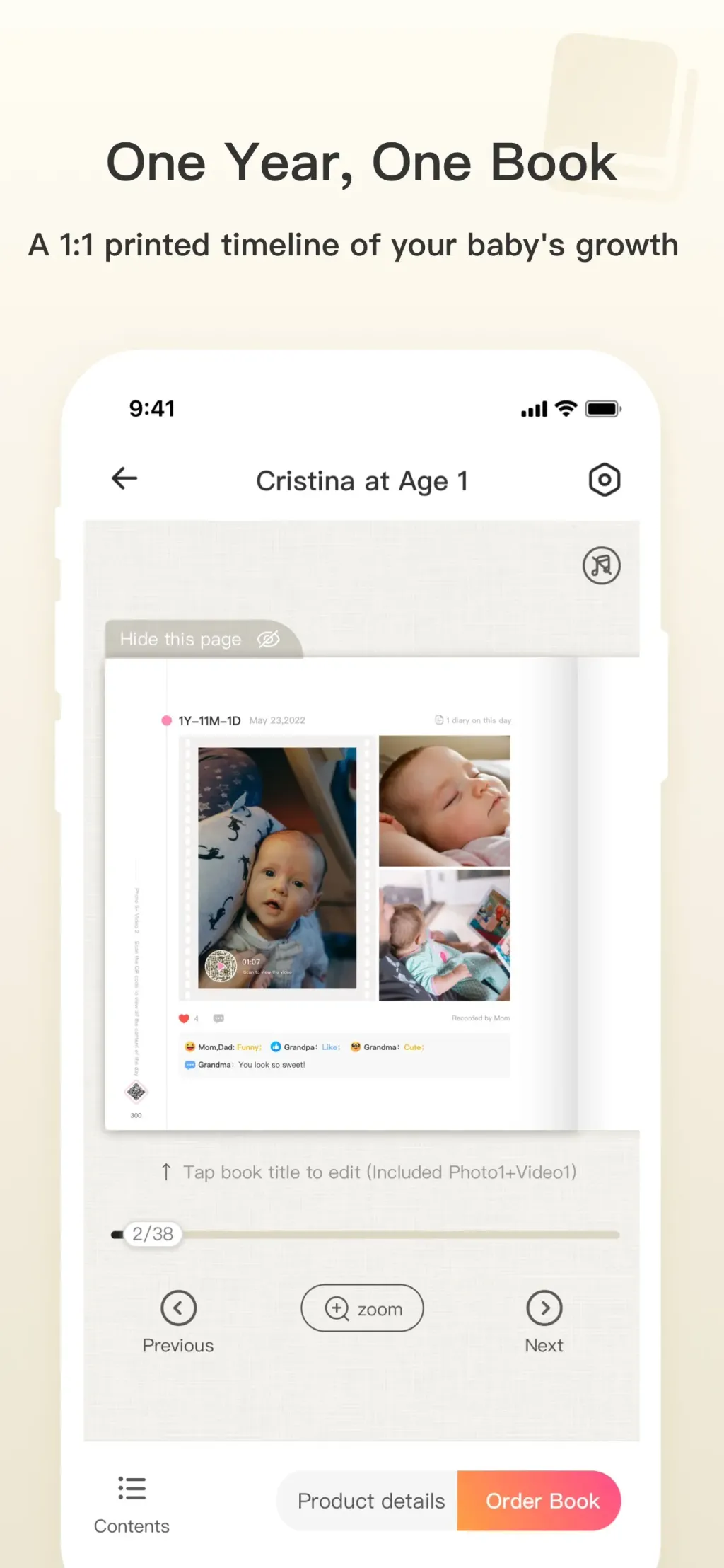 Bebememo - Smart Baby Journal App Store screenshot 5