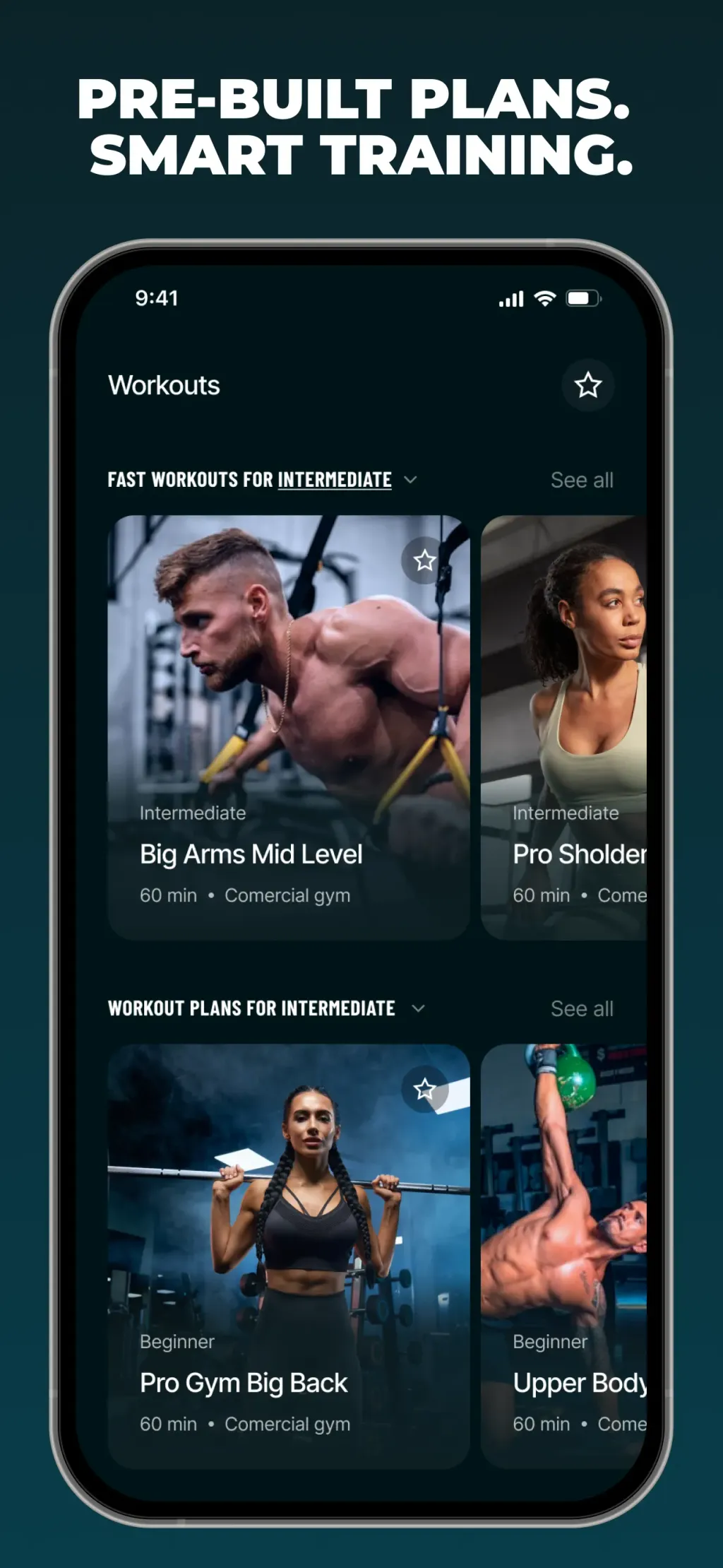 Befit: Gym & Home Workout Plan screenshot 1
