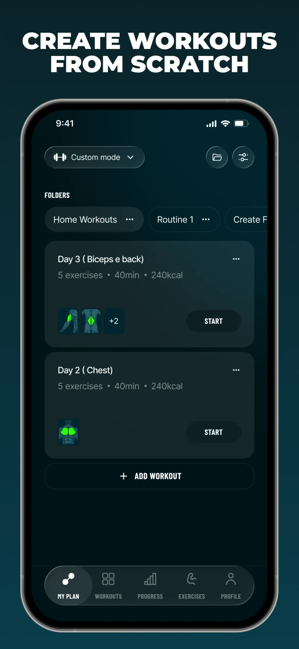 Befit: Gym & Home Workout Plan App Store screenshot 9