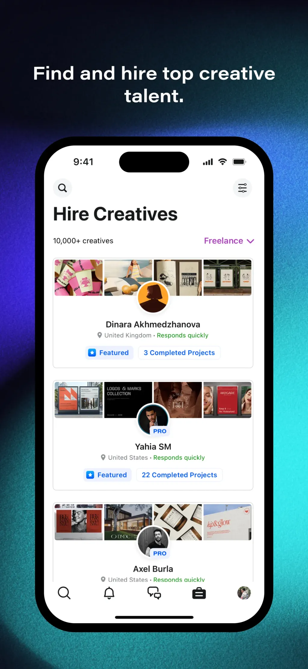 Behance – Creative Portfolios screenshot 1