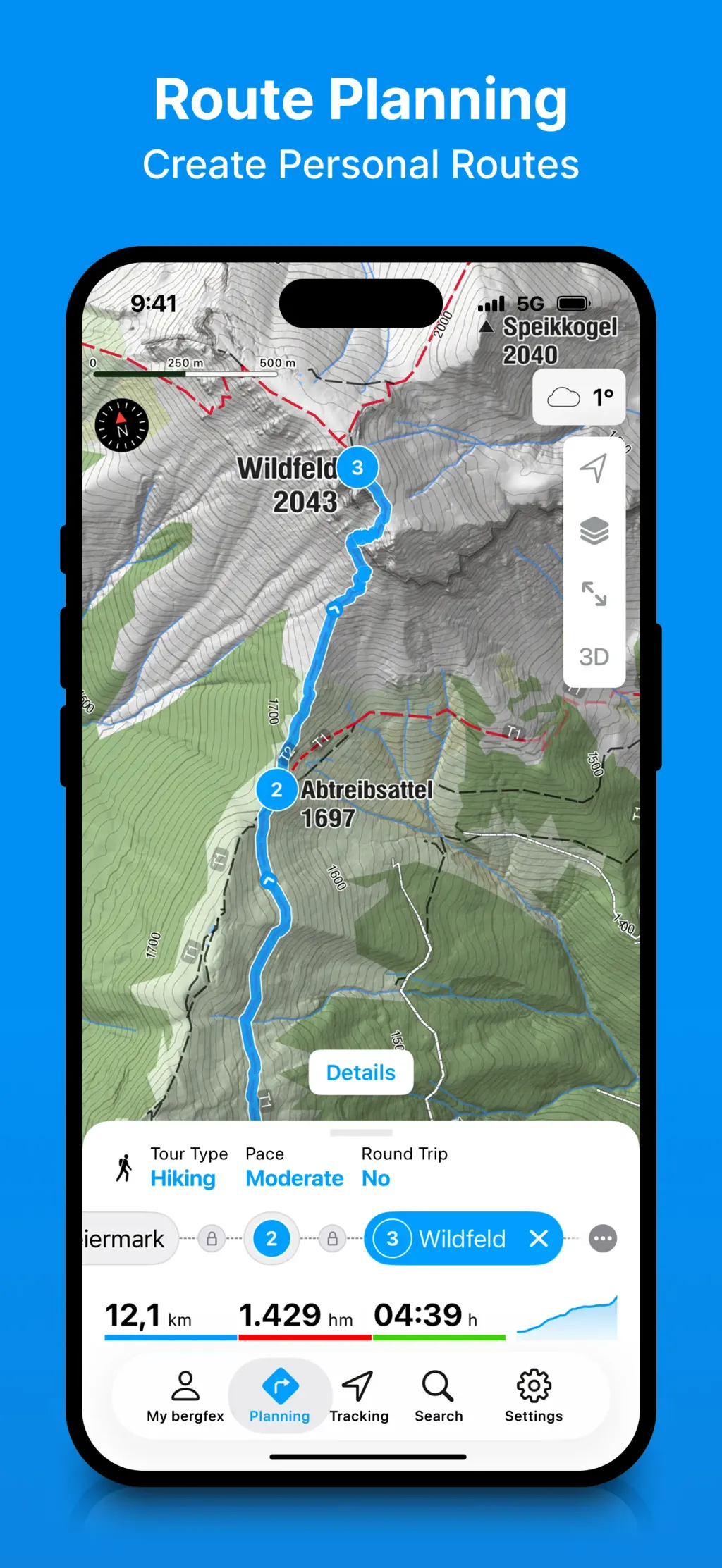 bergfex: Hiking & Tracking App Store screenshot 4