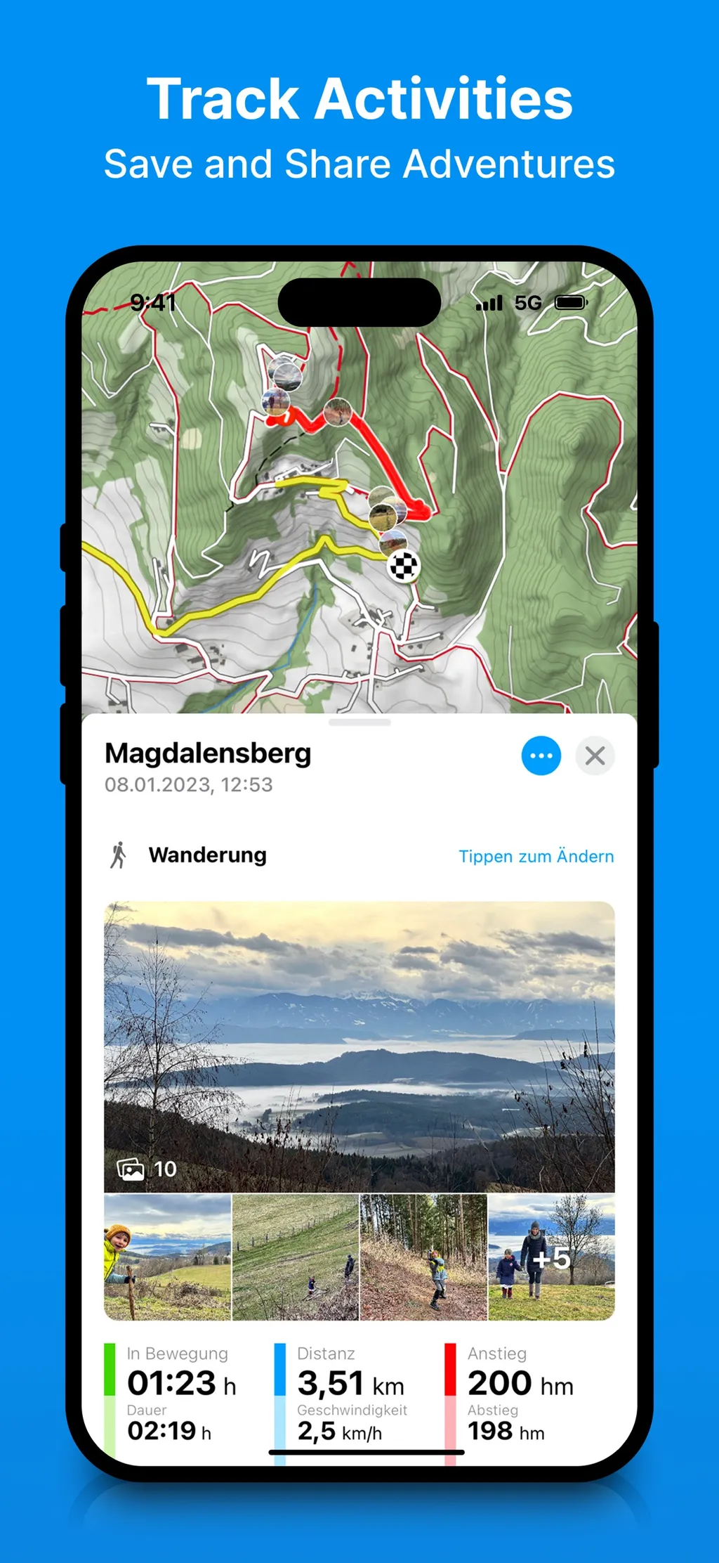 bergfex: Hiking & Tracking App Store screenshot 5