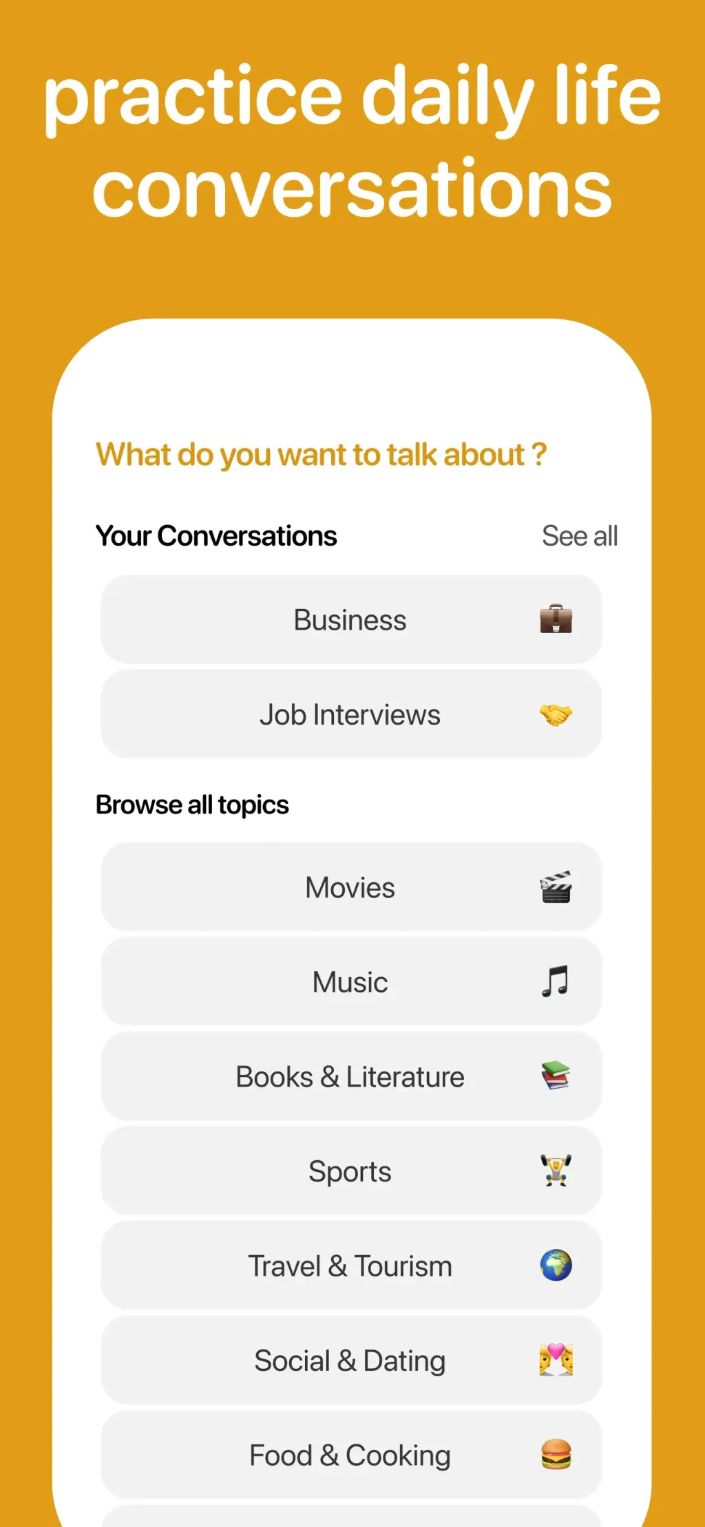 BetterSpeak: AI Language Tutor App Store screenshot 6