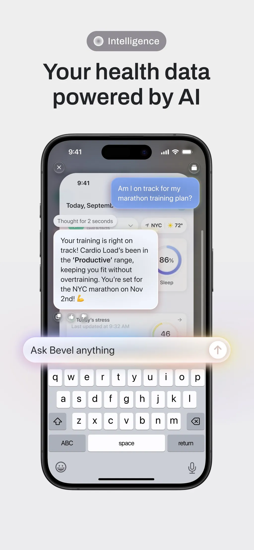 Bevel: AI Health Coach App Store screenshot 2