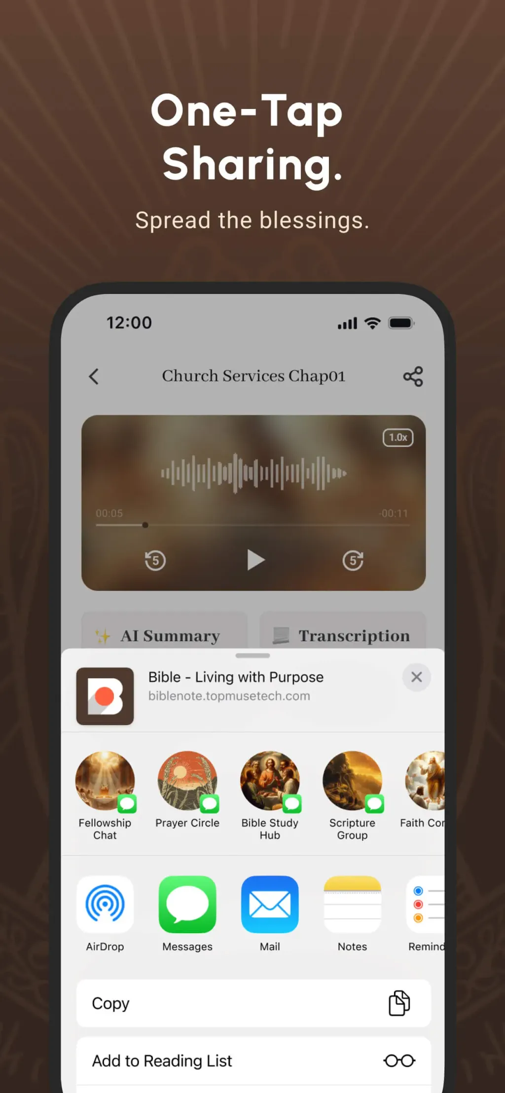Bible Note Taker & Recorder App Store screenshot 7