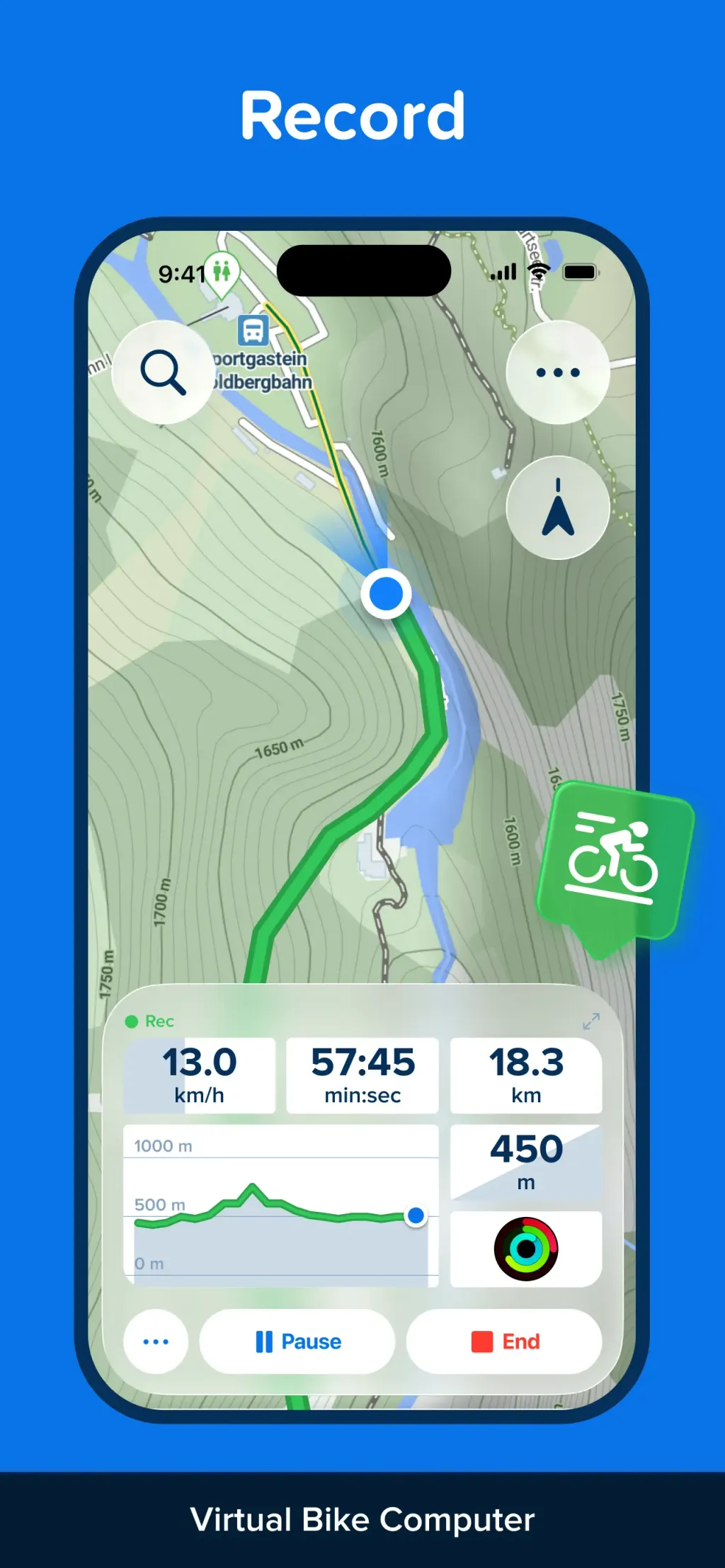 Bikemap: Bicycle Tracker & GPS screenshot 2