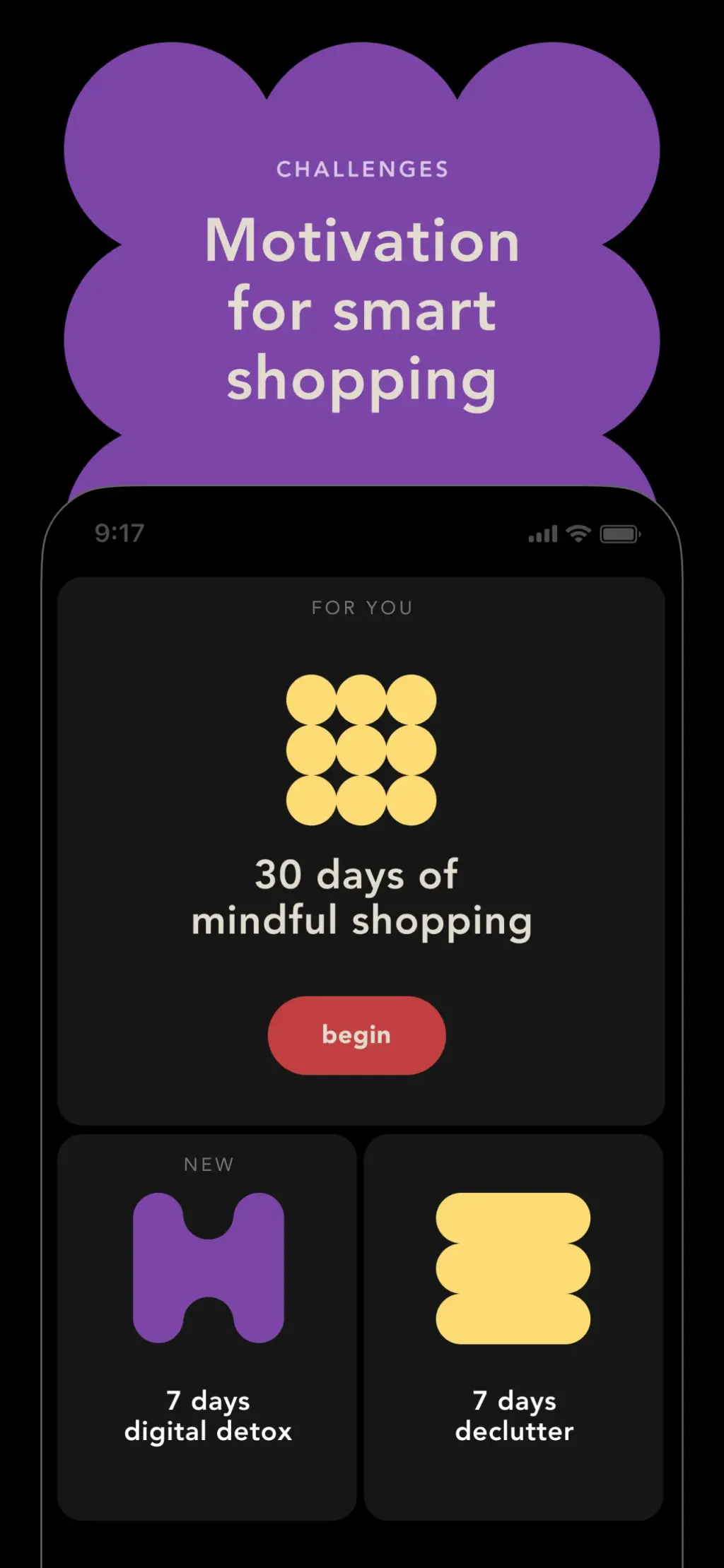 bless. minimal shopping habits App Store screenshot 5