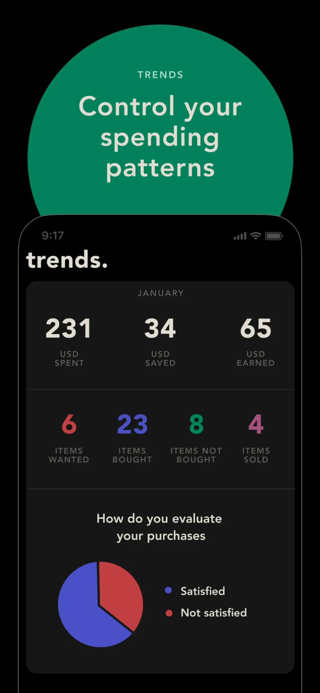 bless. minimal shopping habits App Store screenshot 6