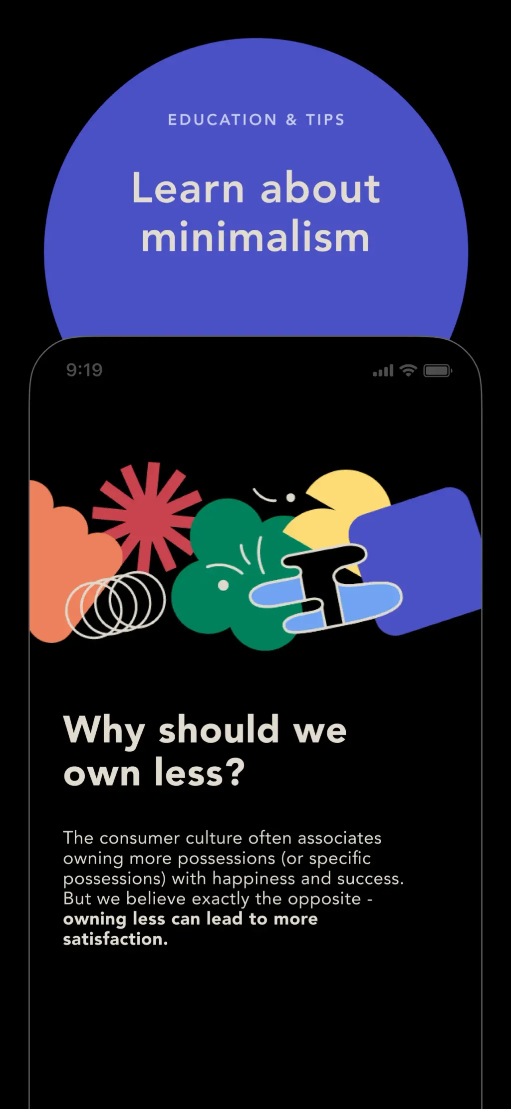 bless. minimal shopping habits App Store screenshot 8