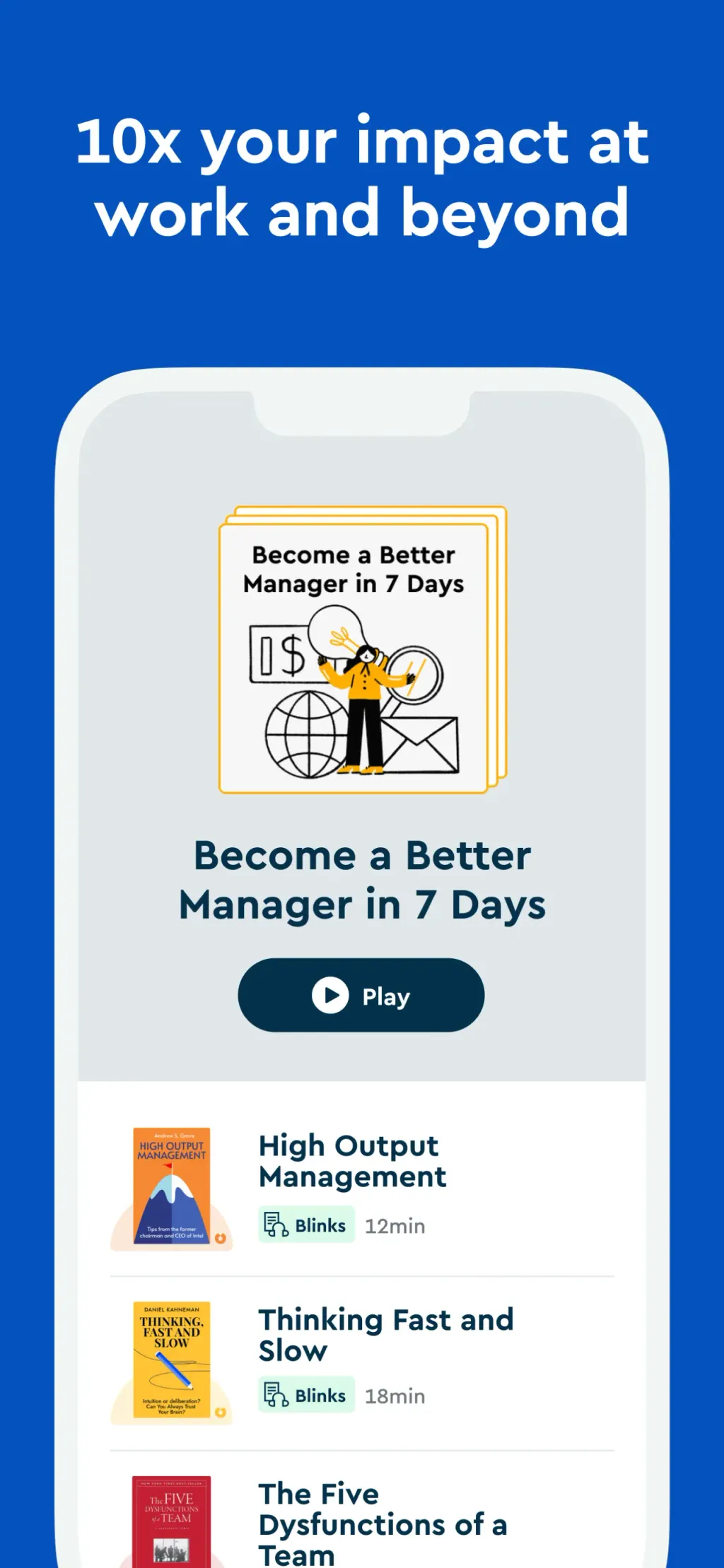 Blinkist: Book Summaries Daily App Store screenshot 4