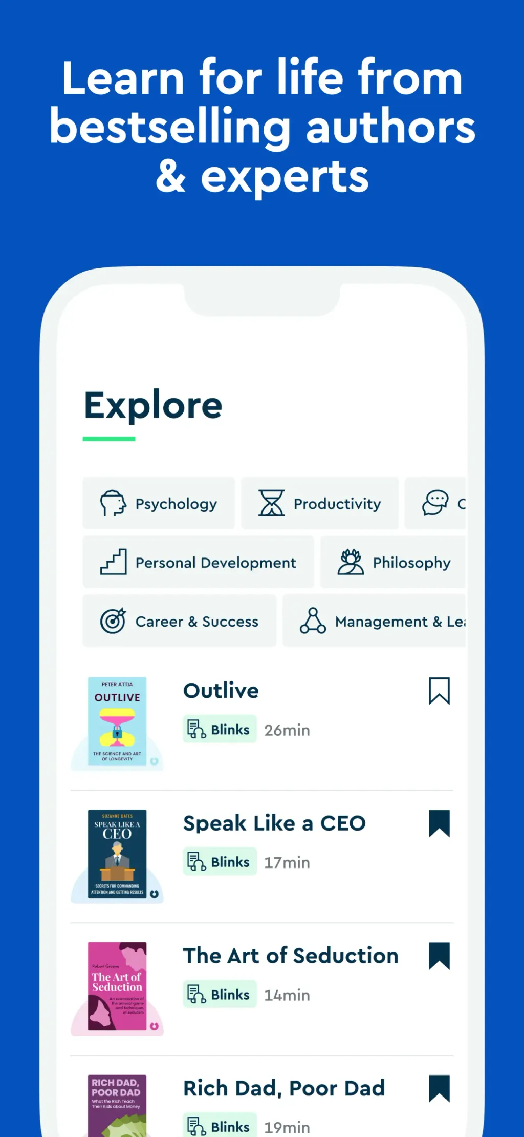 Blinkist: Book Summaries Daily App Store screenshot 8