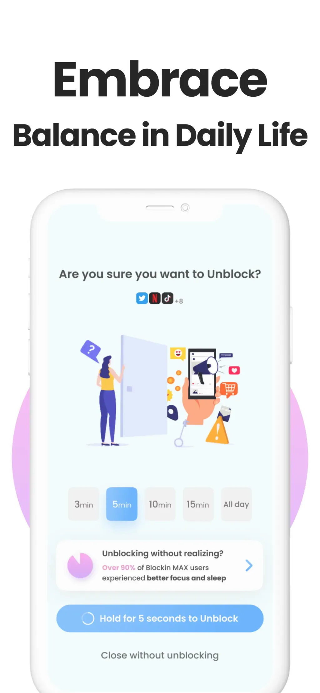 Blockin -Screen Time for Focus App Store screenshot 8