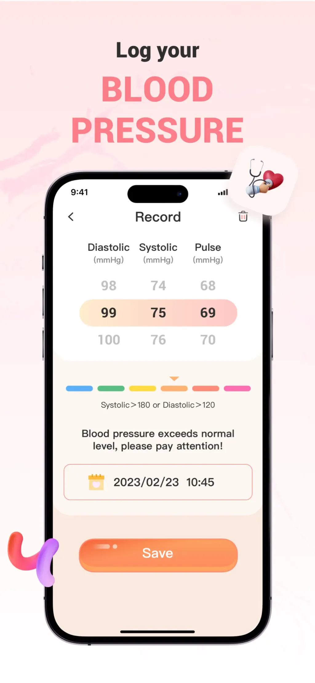 Blood Pressure Level Checker App Store screenshot 3