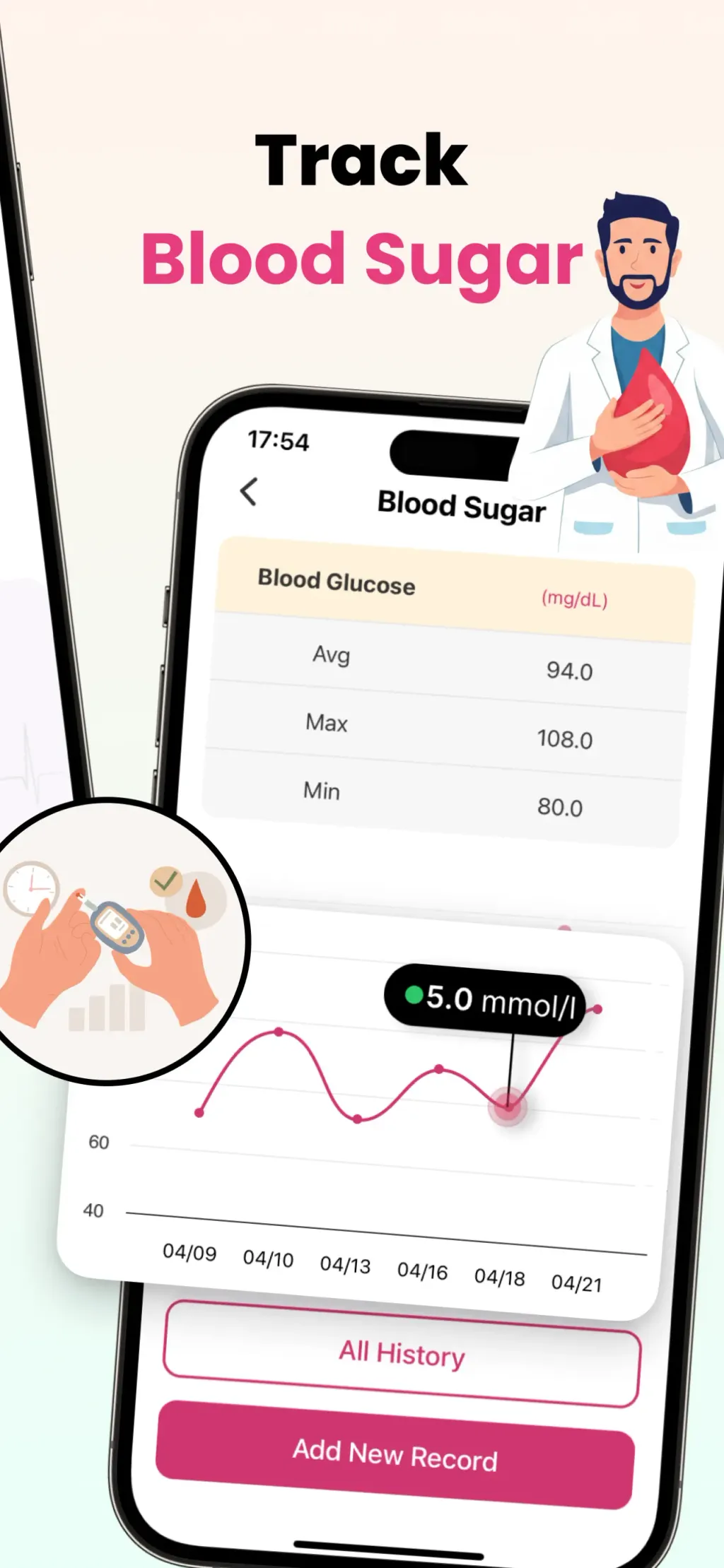 Blood Pressure-Monitor Tracker App Store screenshot 2